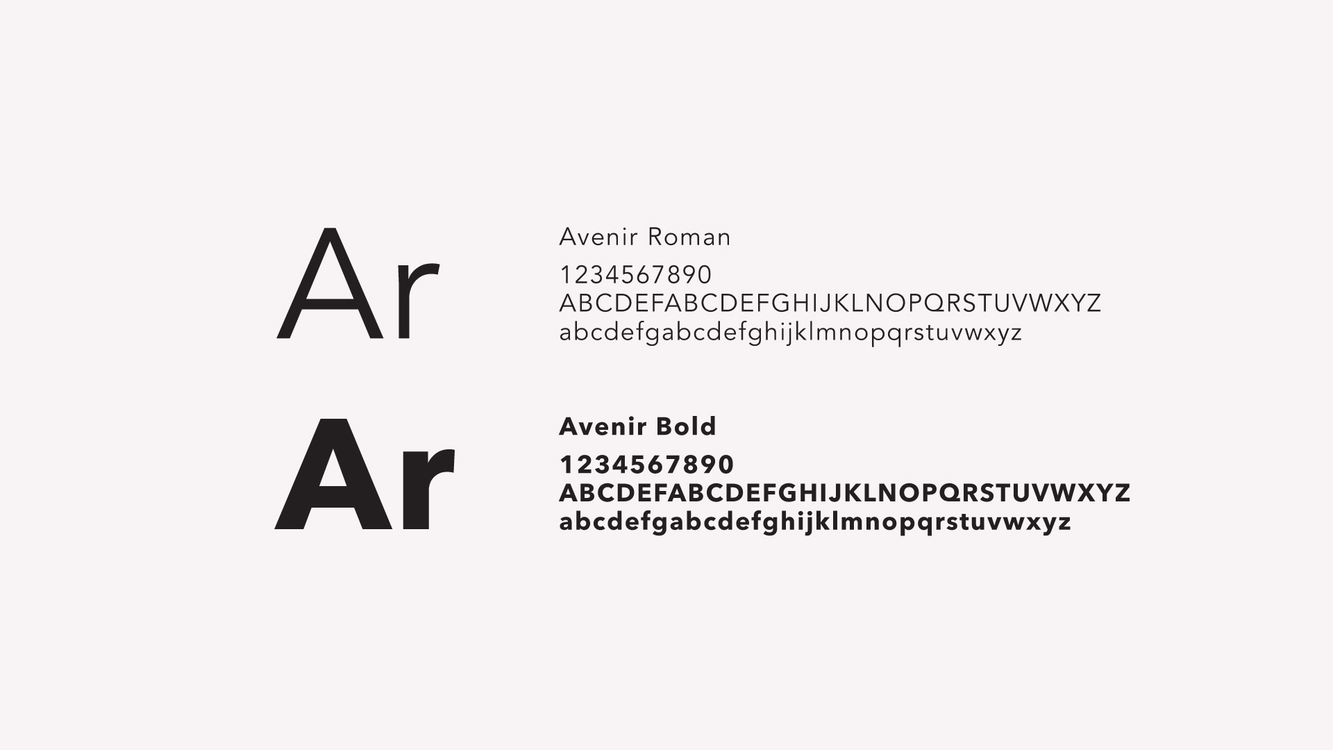 Aria & Opus brand fonts