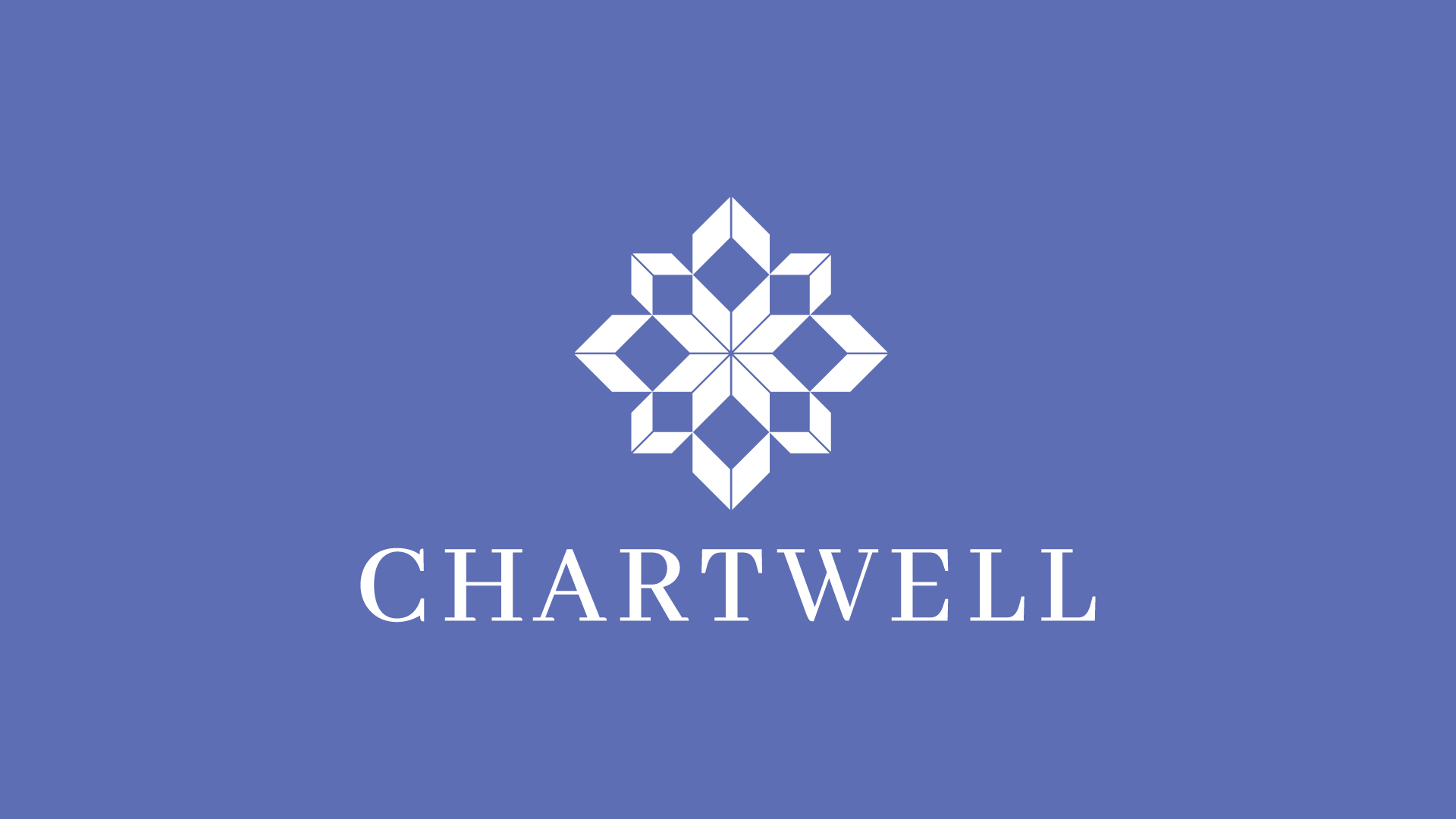 Chartwell logo on purple background
