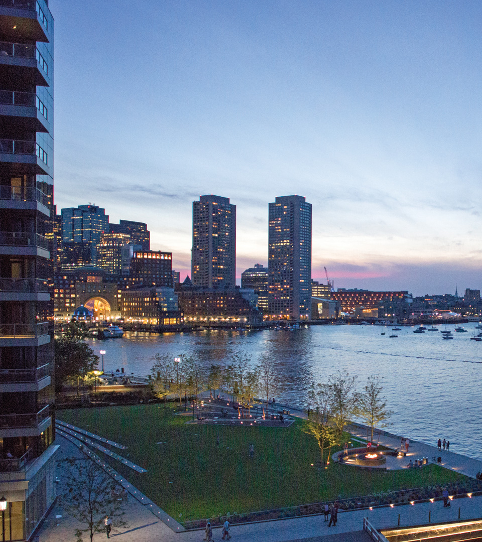 50 Liberty ocean view at dusk