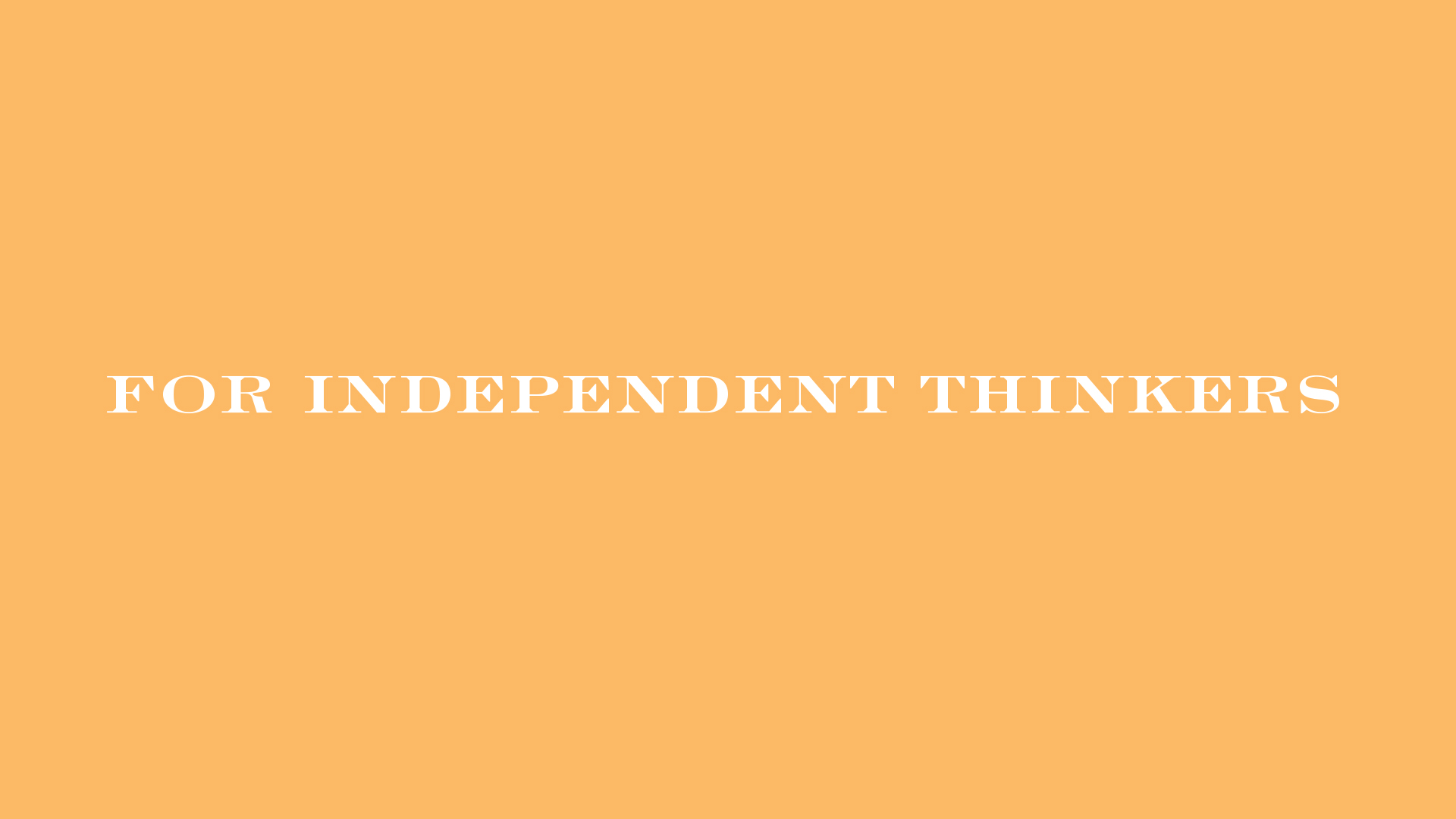 penmark for independent thinkers white type on yellow background