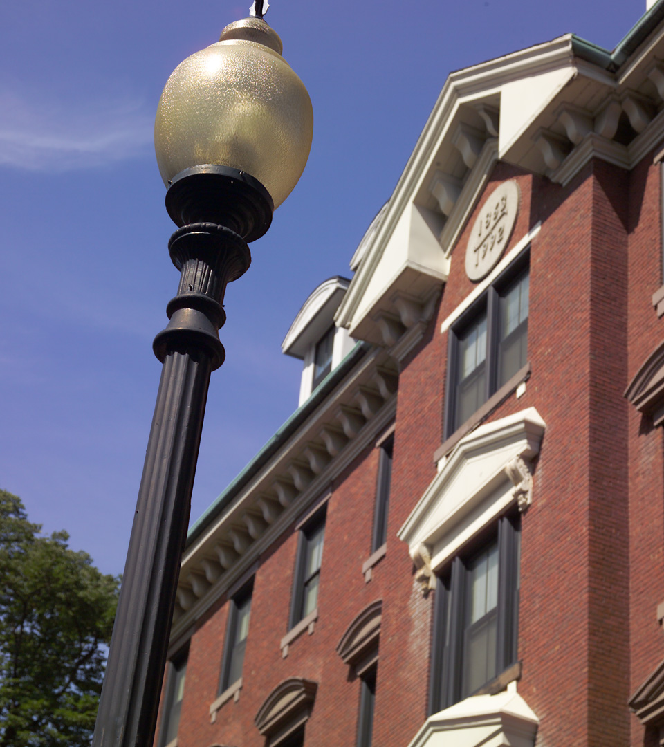 Exterior of Penmark with lamppost