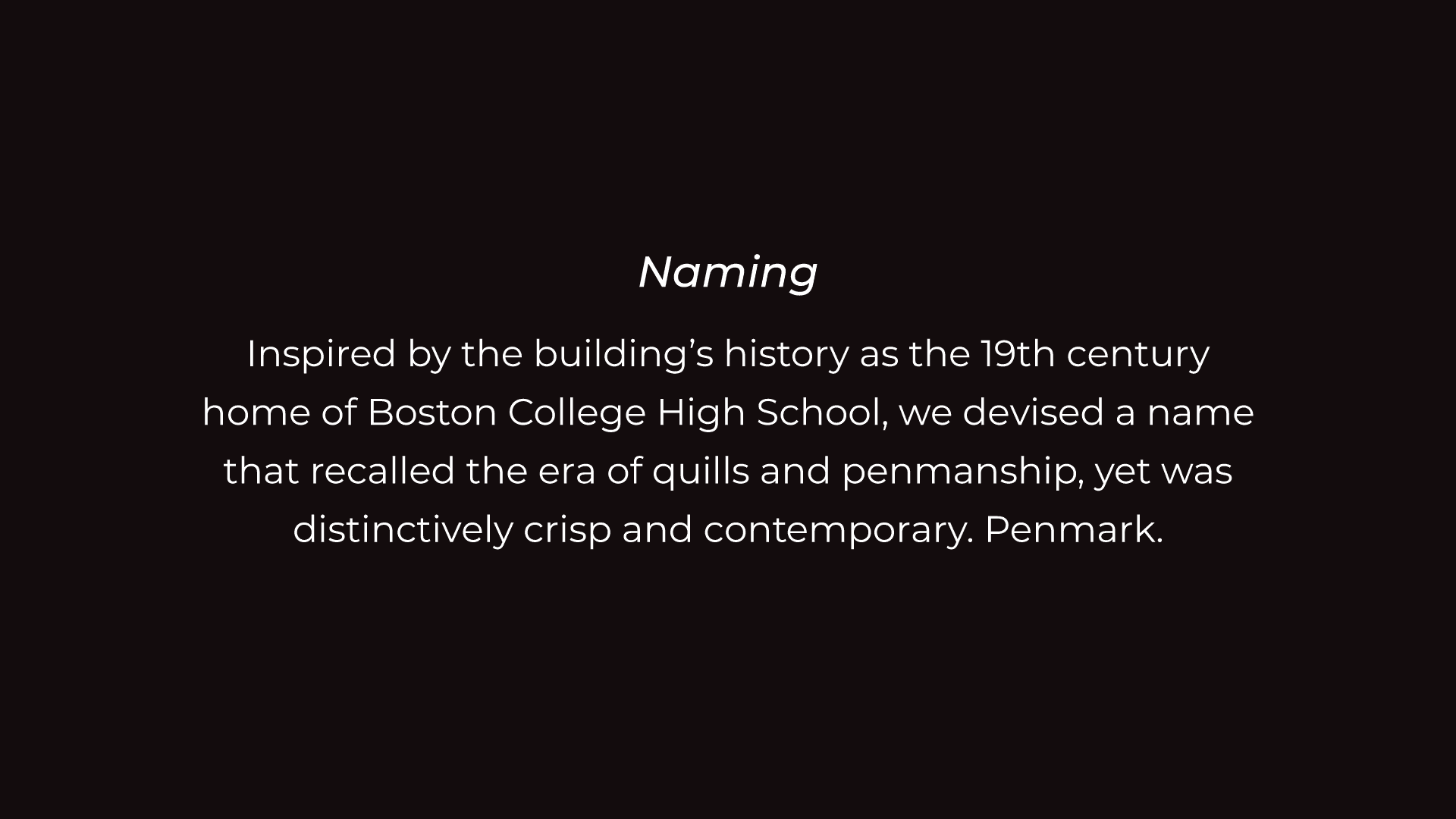 Penmark naming