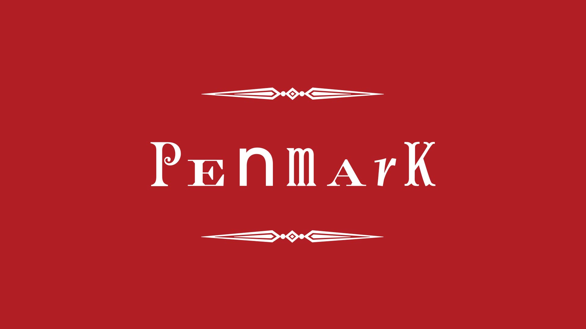 penmark white logo on red