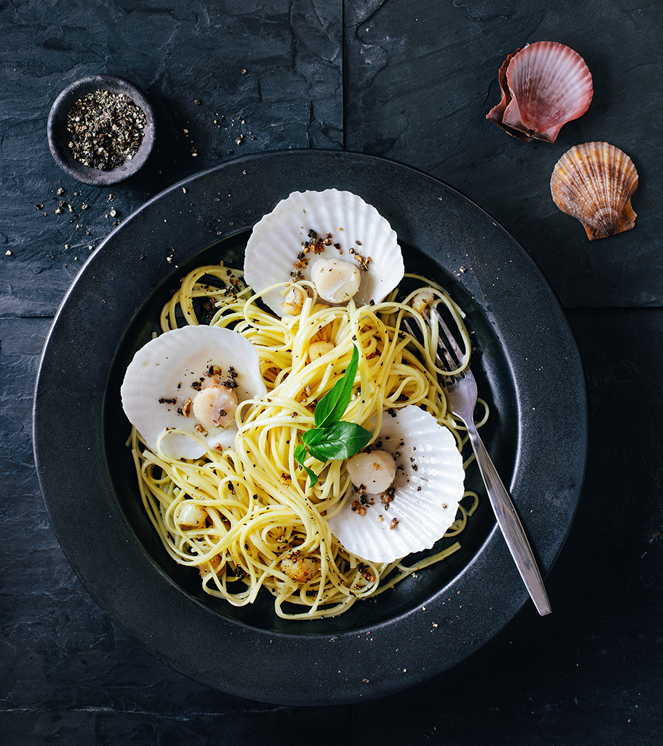 sudbury-pasta-with-oysters-on-black-background-by-best-boston-graphic-design-agency