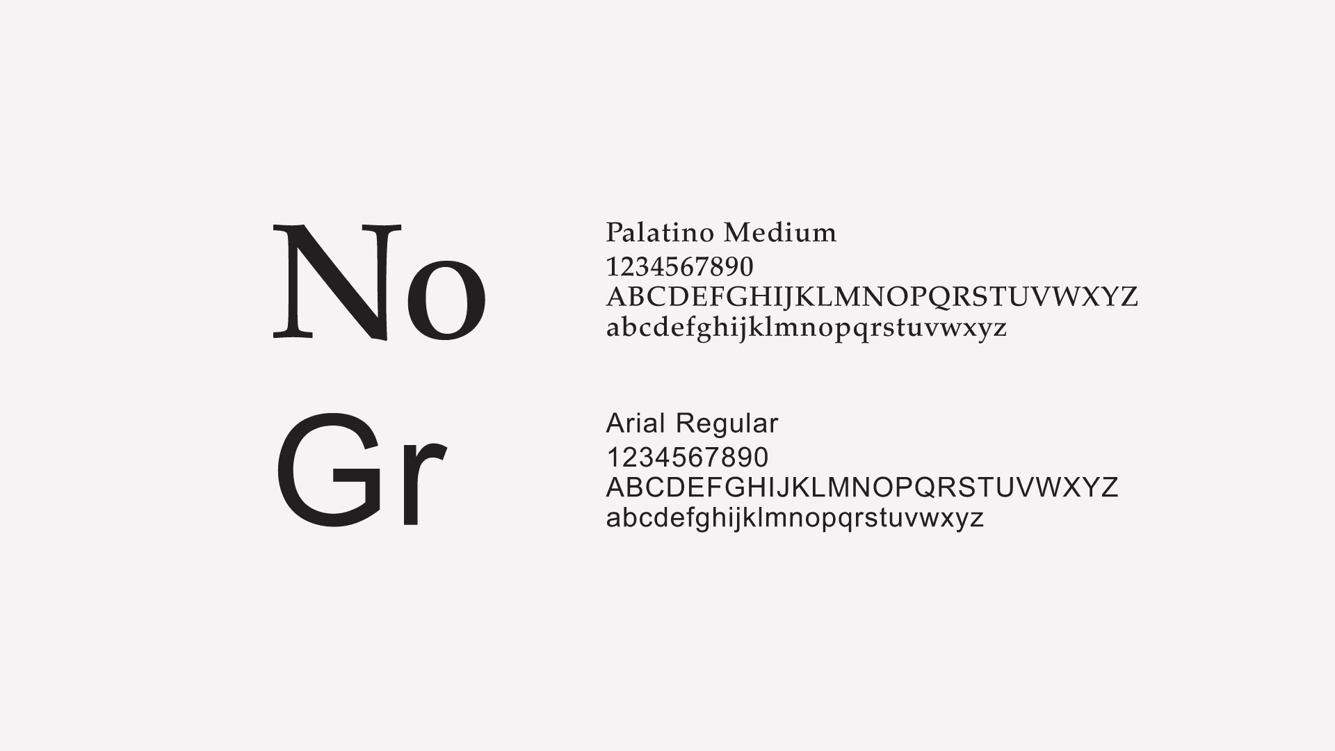 Noannet brand fonts