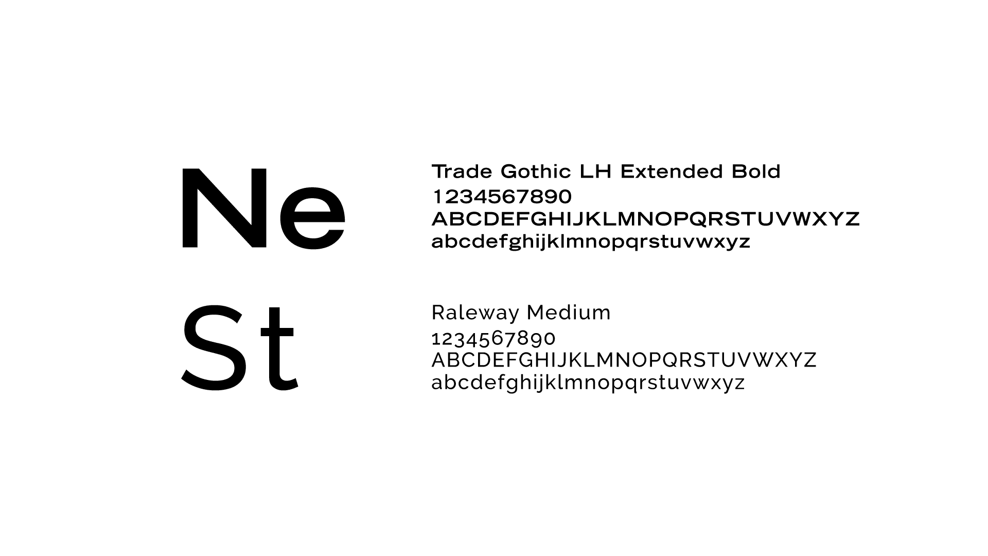 Newbury Street brand fonts