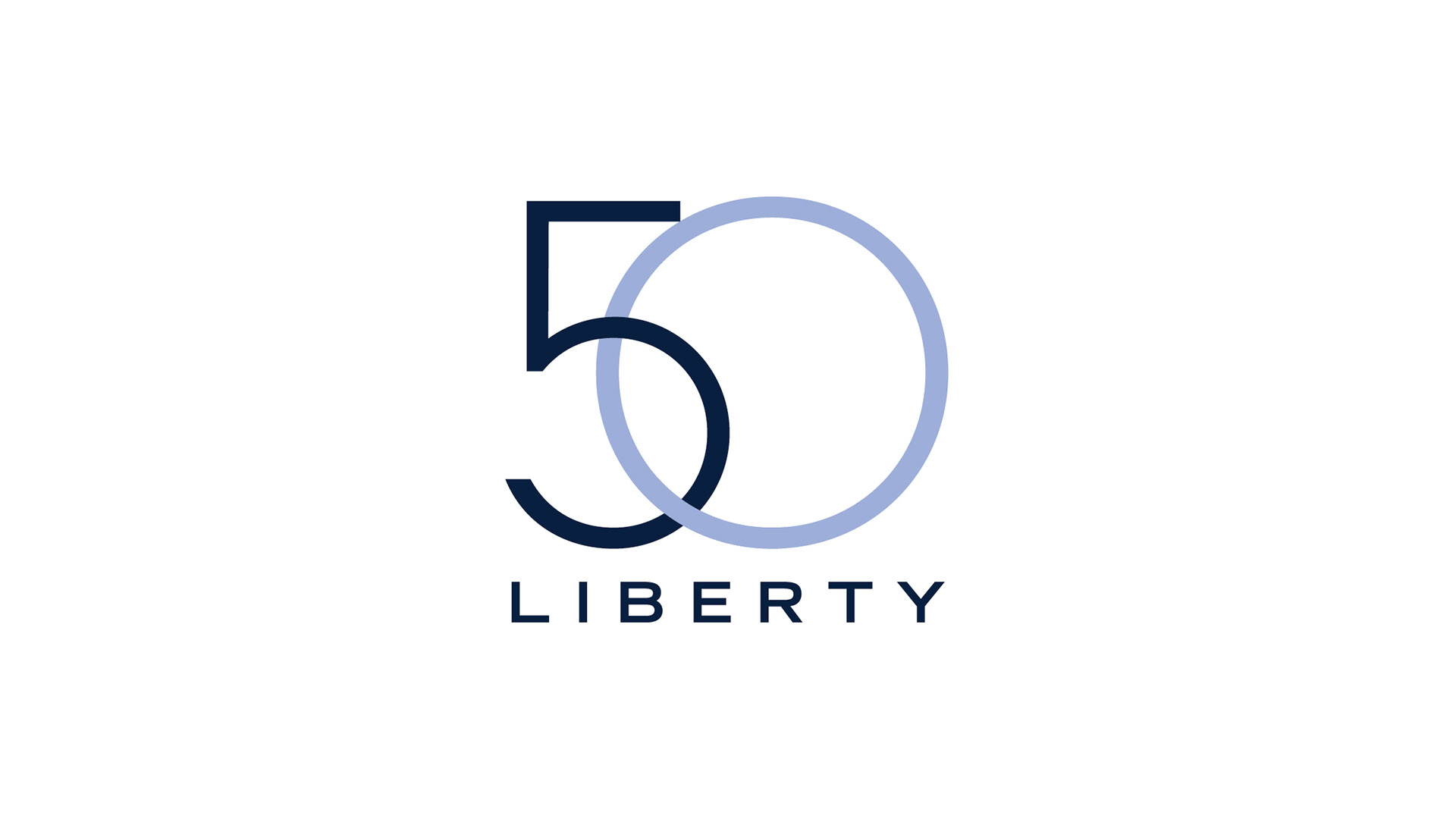 50 liberty color logo on white