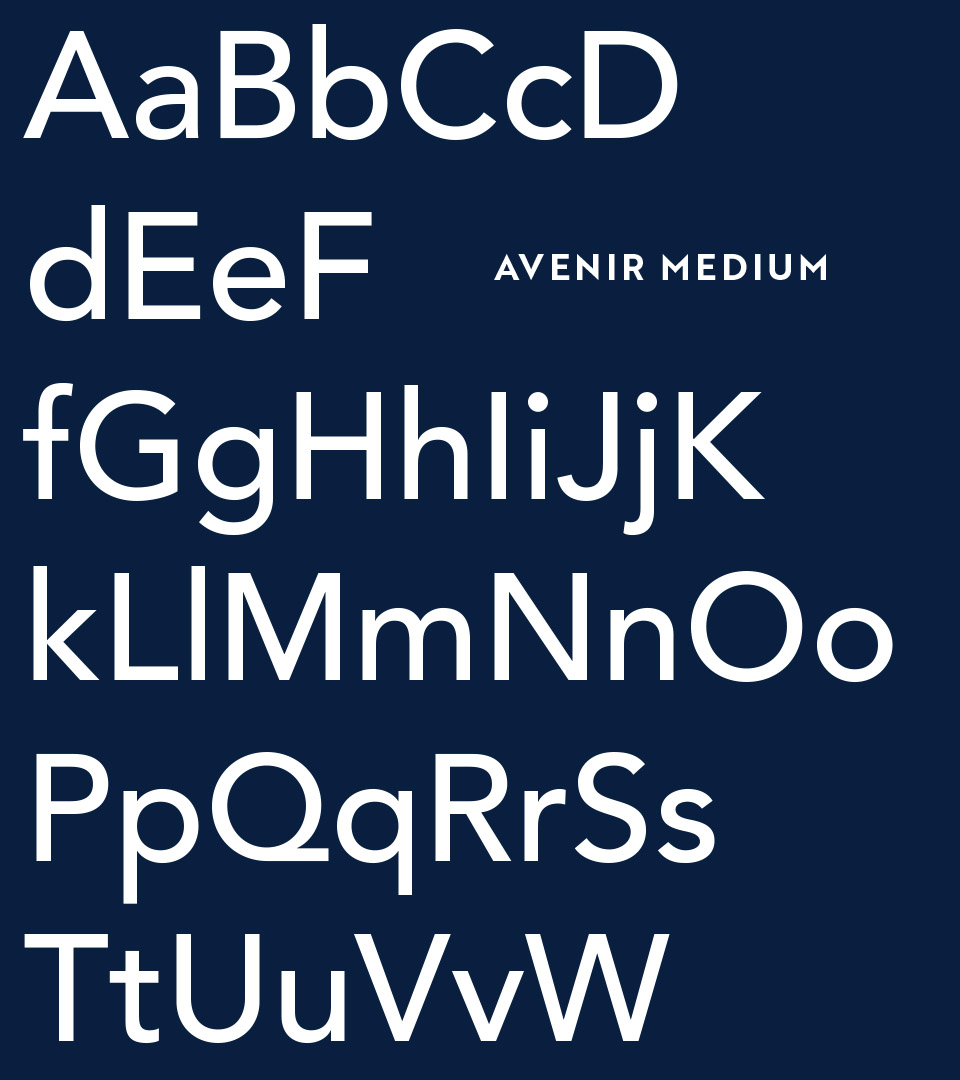 50 liberty fonts on dark blue vertical