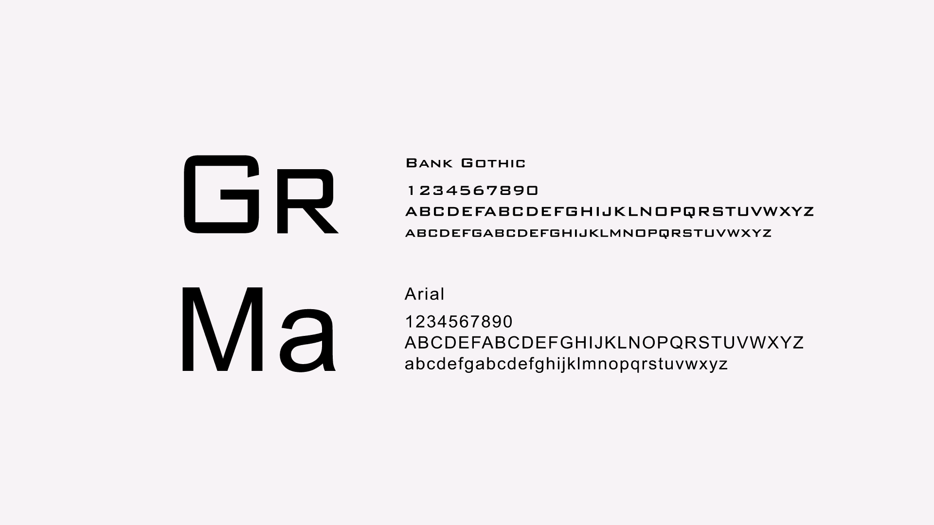 GMG brand fonts