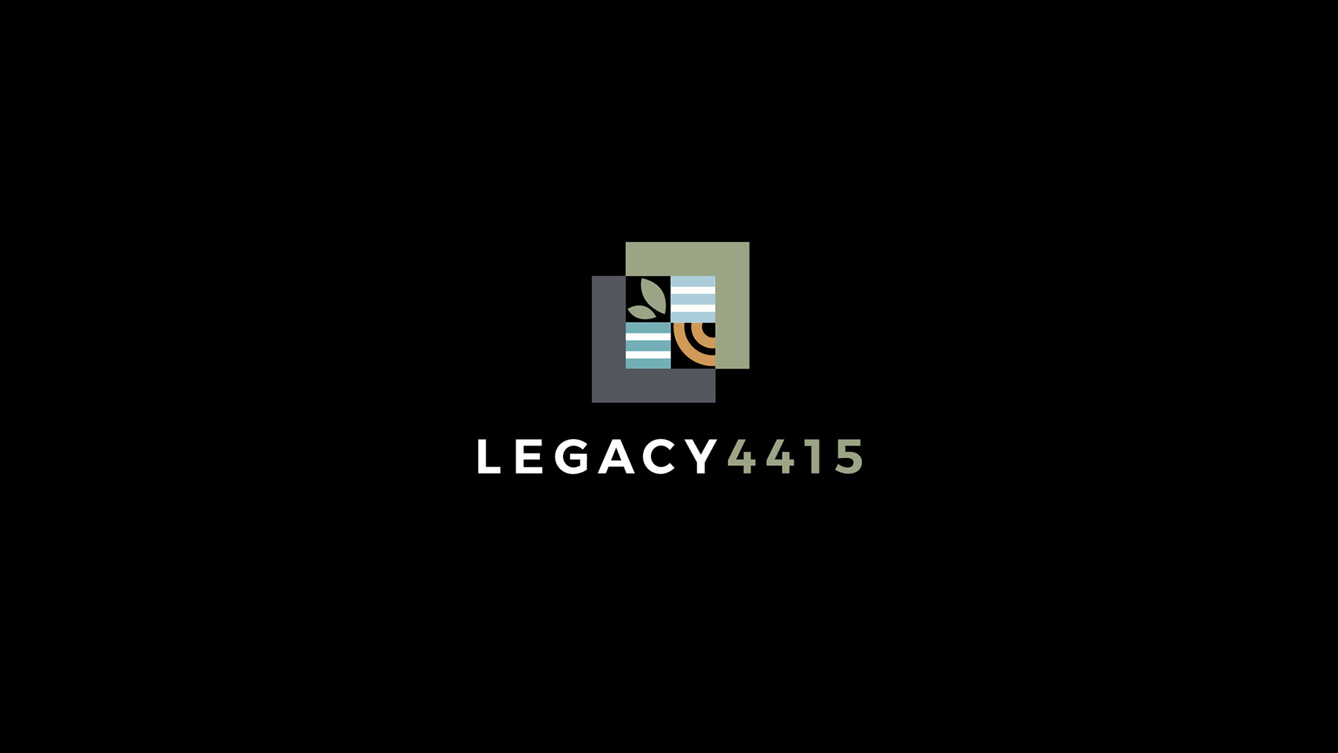 Legacy 4415 logo on black legacy 4415 hand holding water bottle by premiere boston design studio