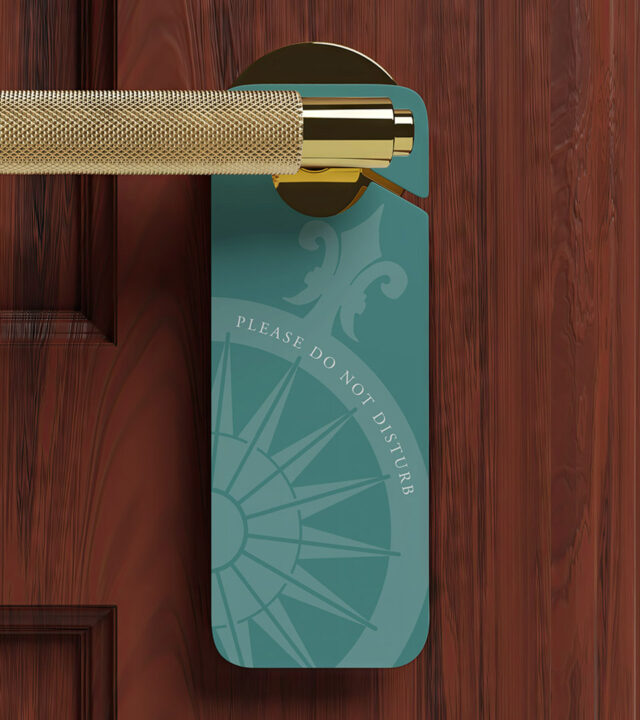 SEAPORT HOTEL do not disturb door hanger
