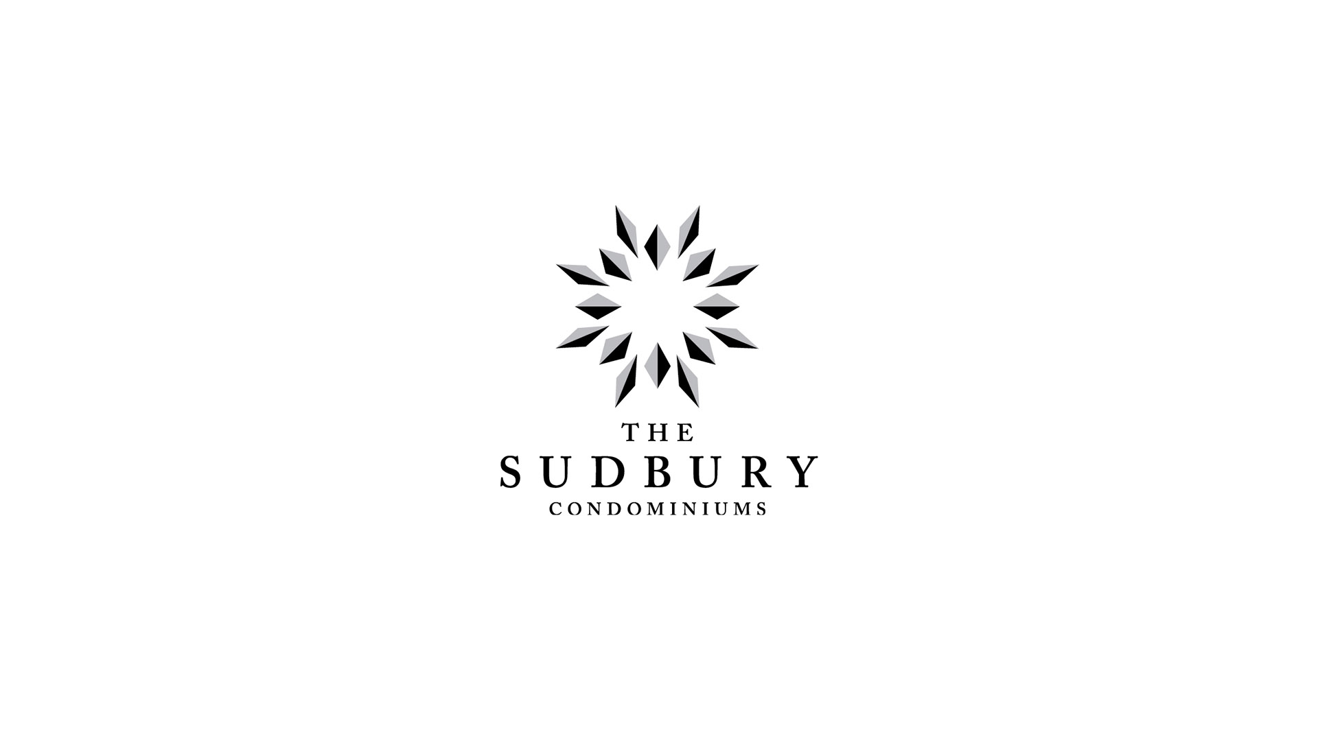 SUDBURY residences grayscale logo for sliders