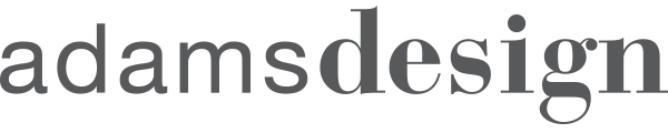 adams design new gray logo