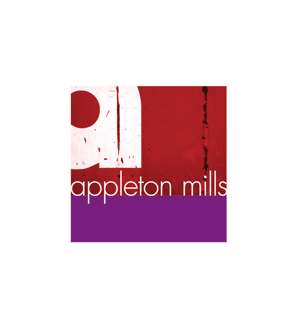 appleton mills color logo on white vertical