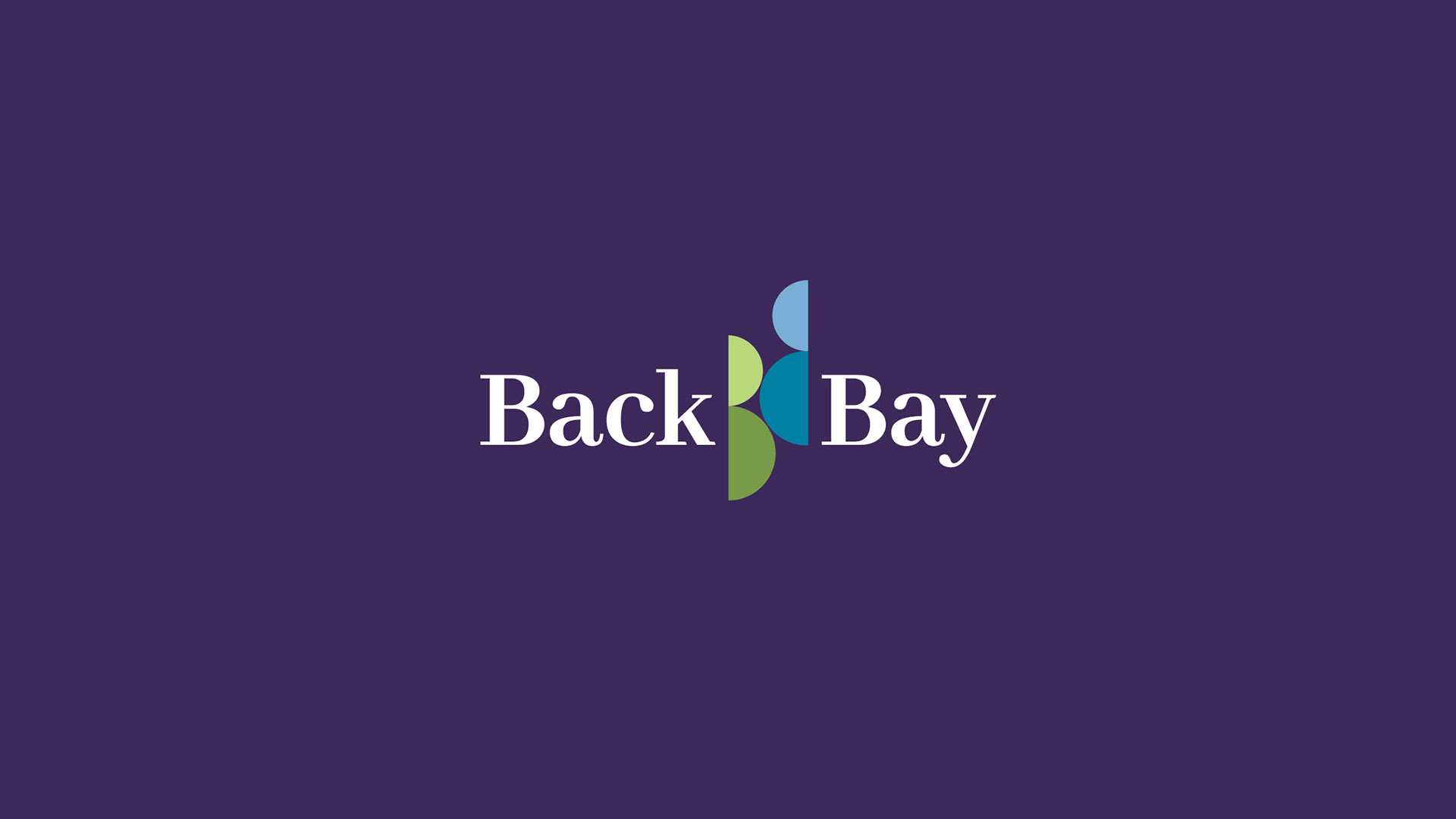 back bay association logo on purple wide