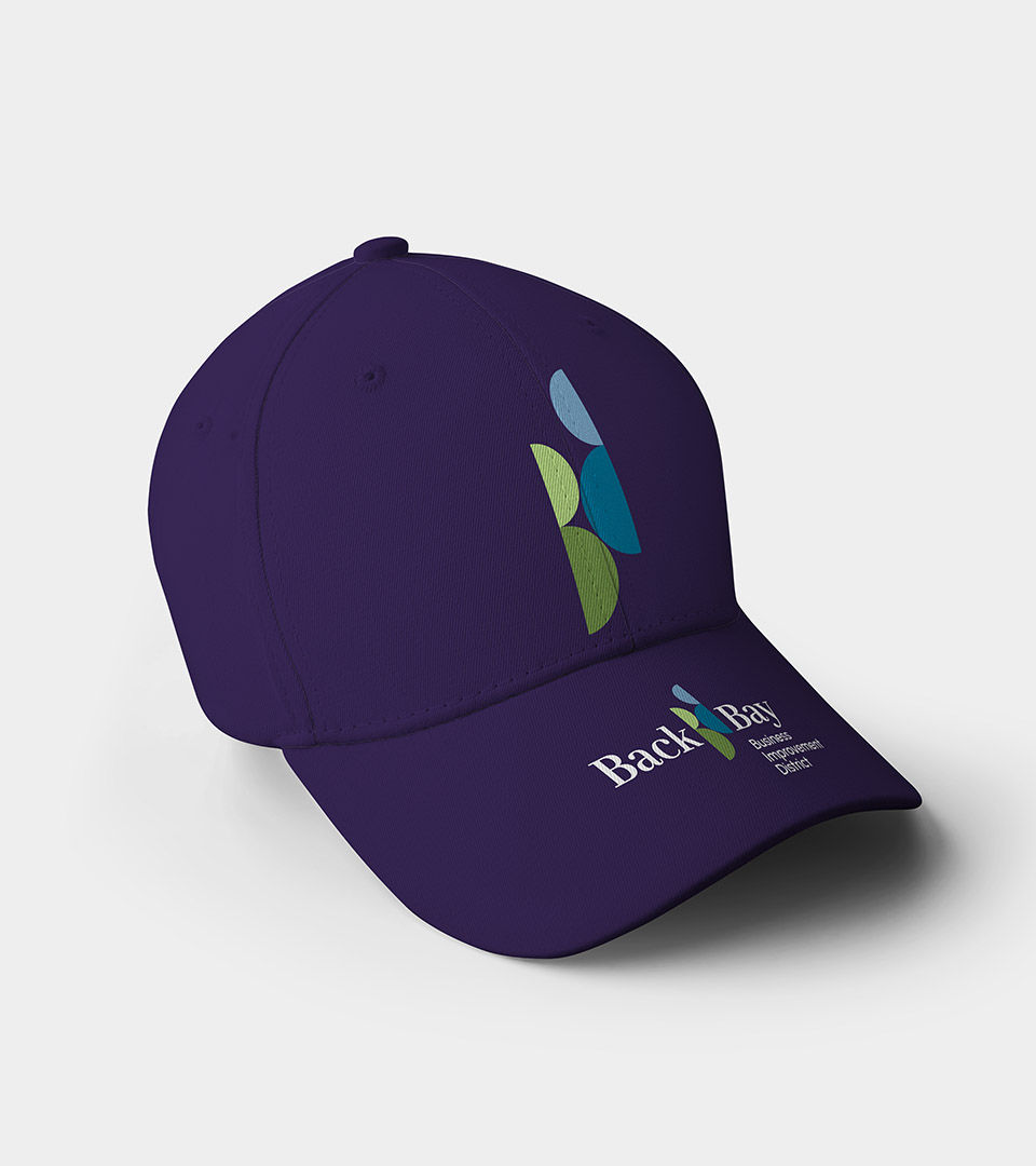 back bay business improvement district hat with logo