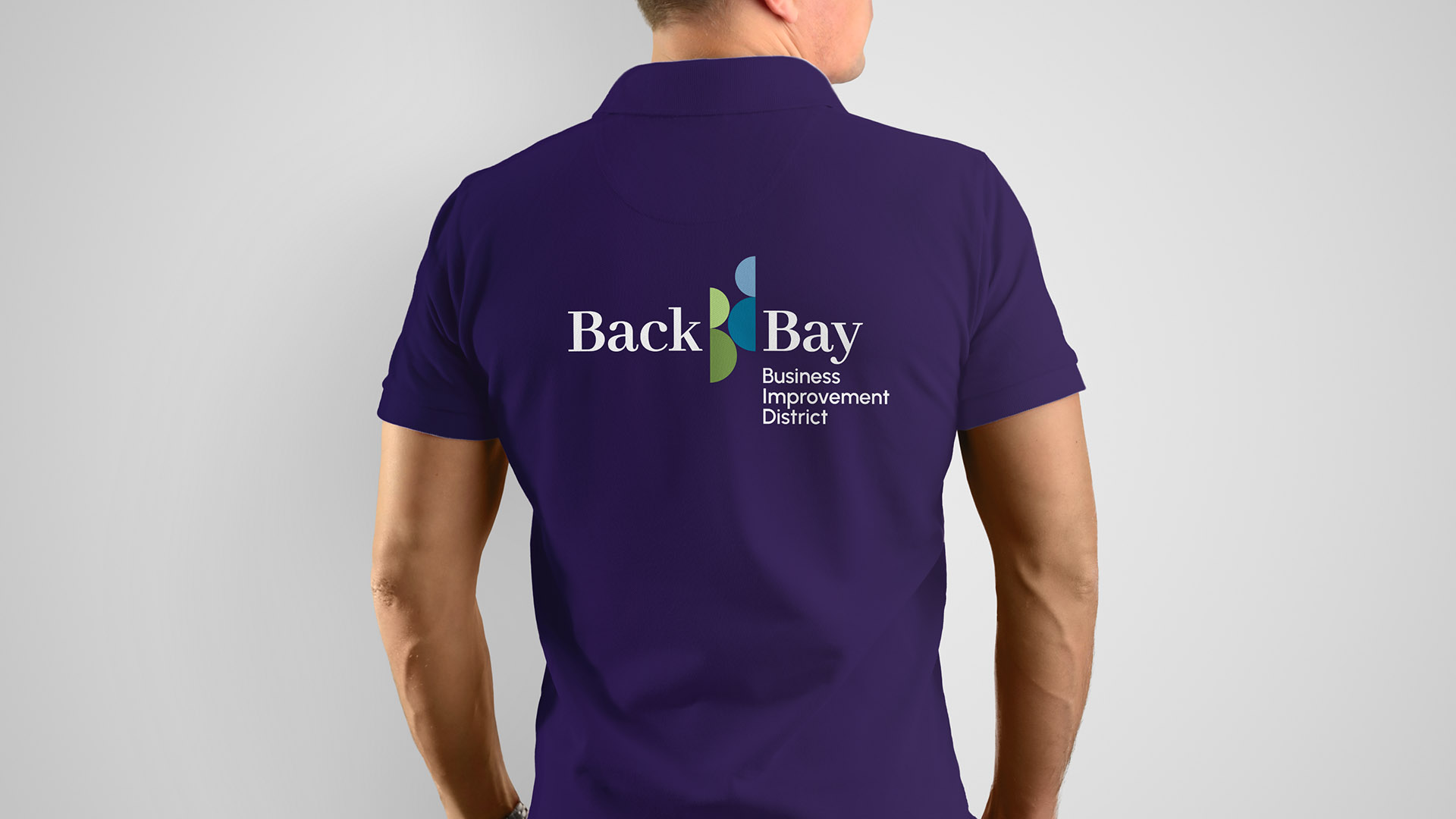 back bay business improvement district t shirt with logo