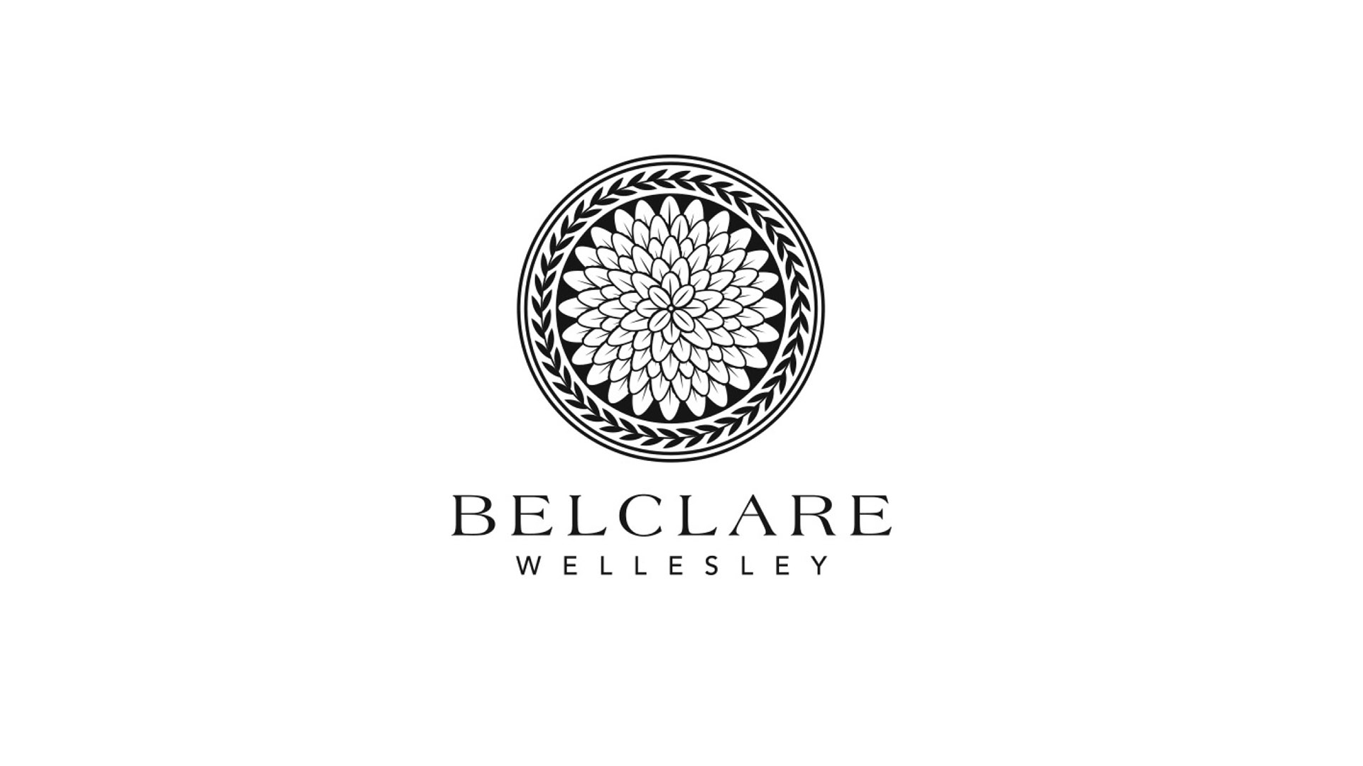 belclare black logo on white