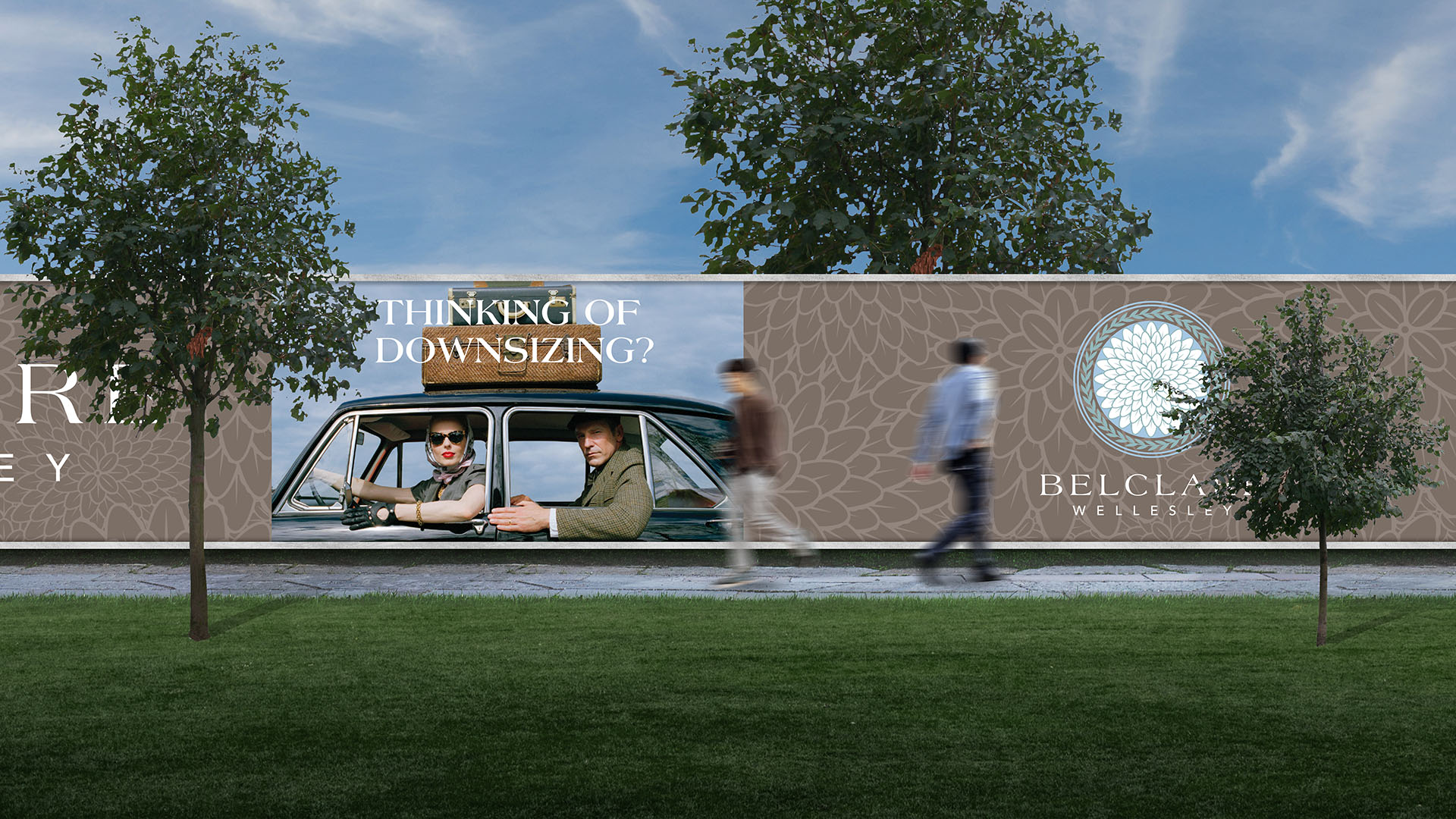 Belclare wellesley identity with environmental signage