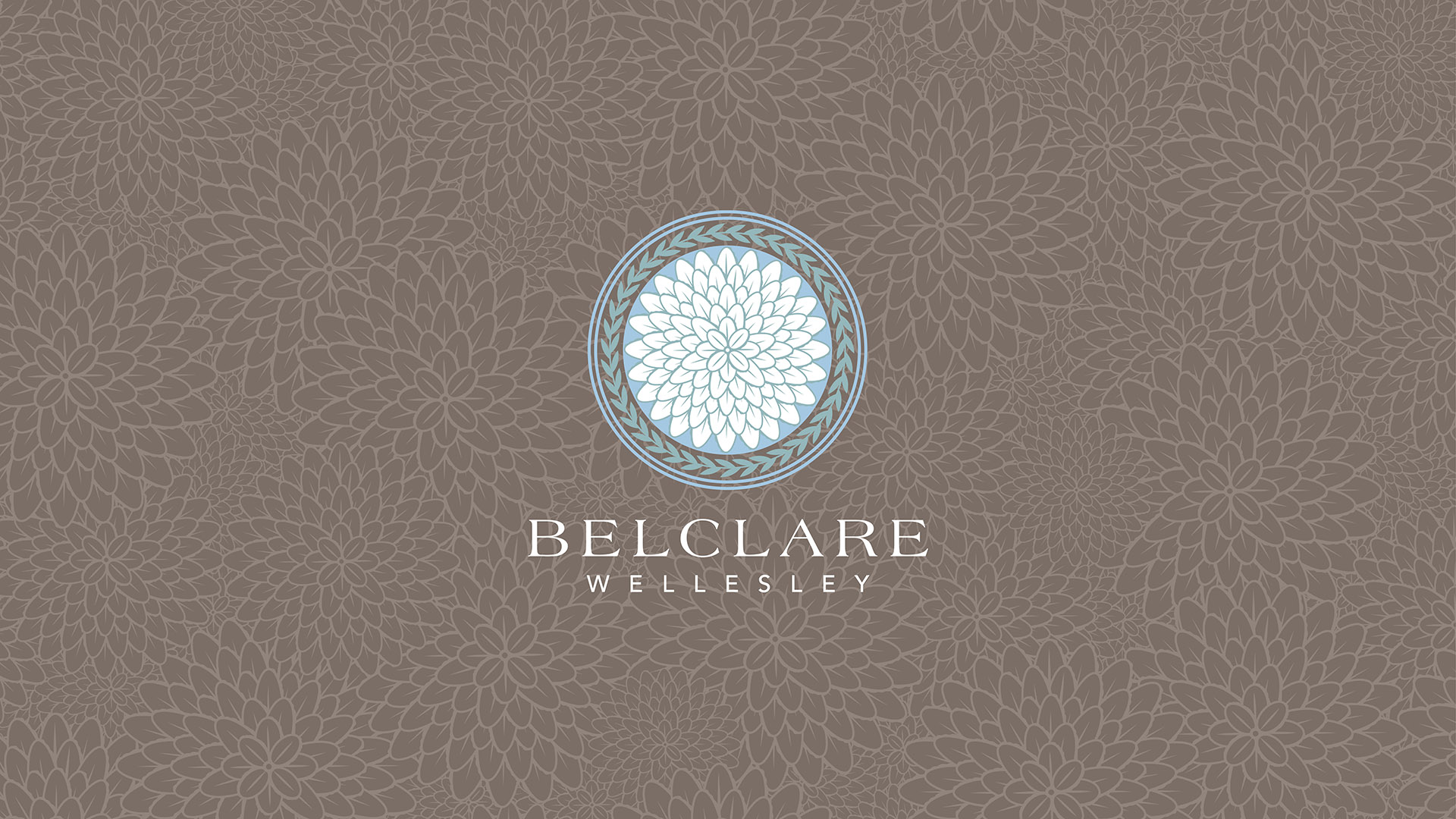 belclare wellesley logo on pattern