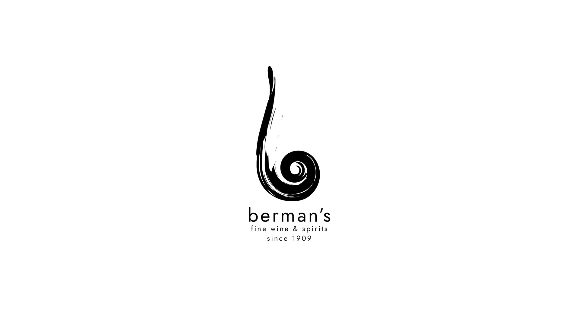 bermans black logo on white