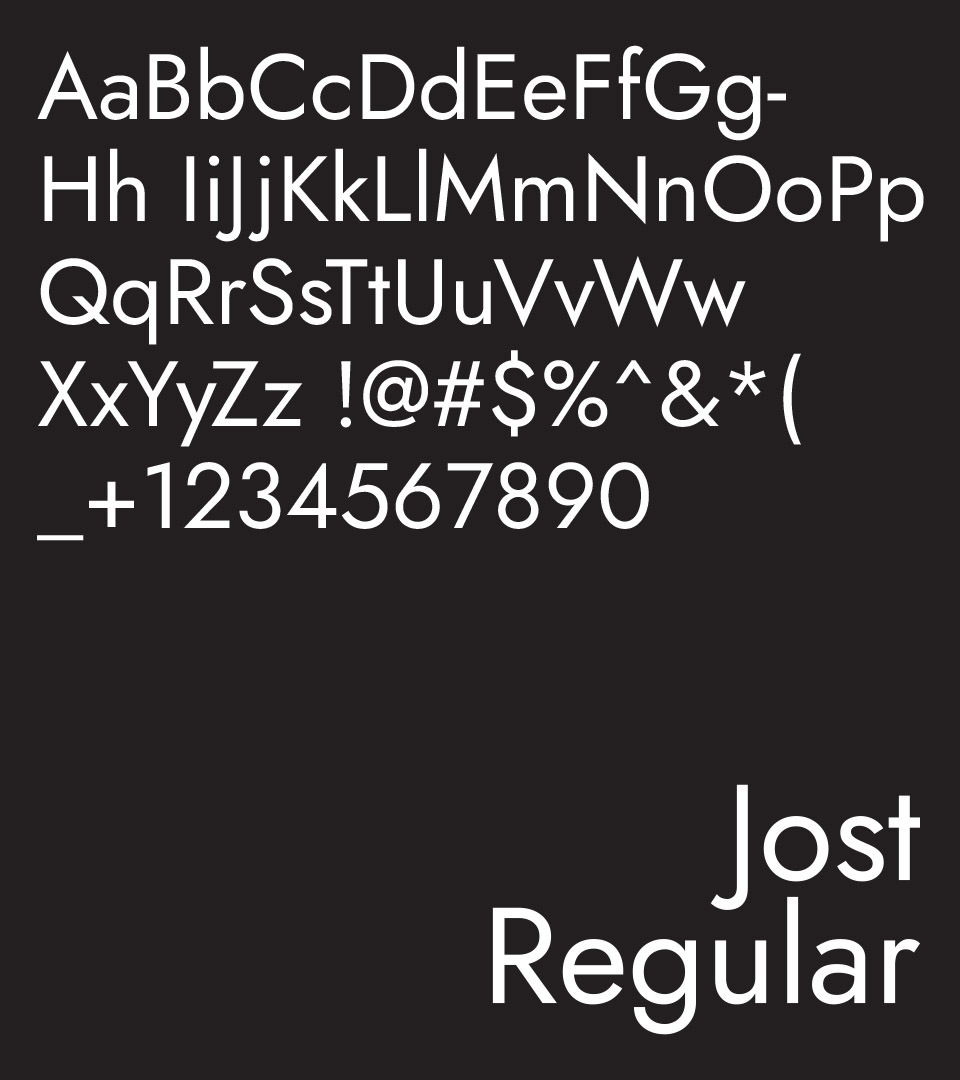 Jost typography system used in the Berman’s Fine Wine & Spirits retail brand identity.