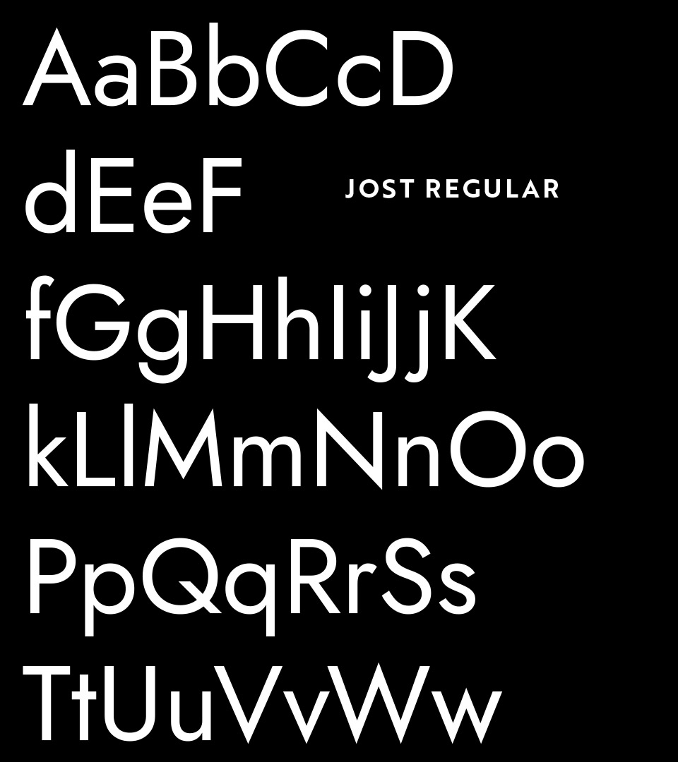 bermans jost font on purple
