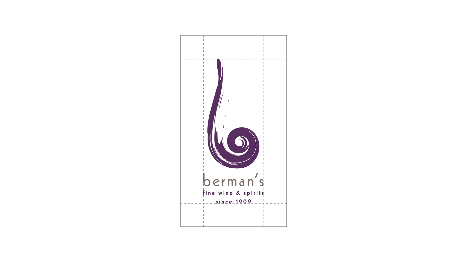 bermans logo with spacing for sliders