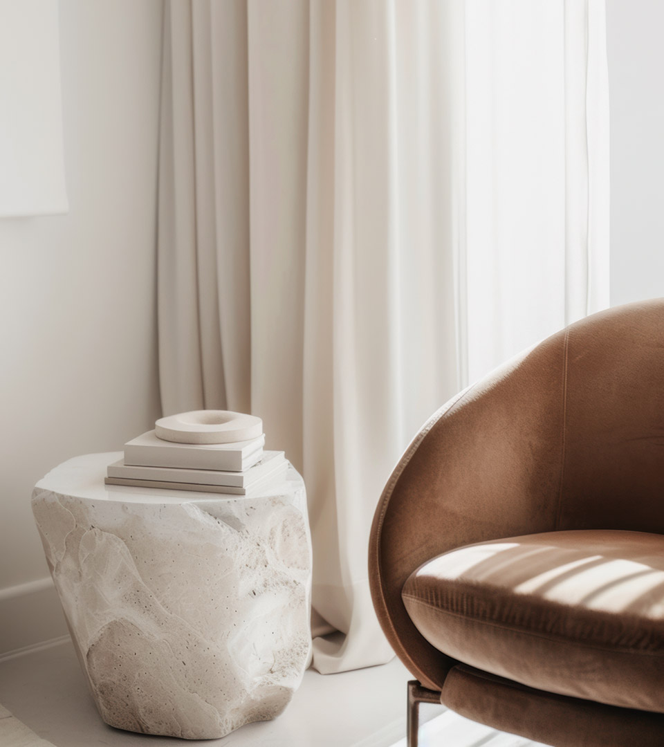 bristol wellesley interior with brown chair
