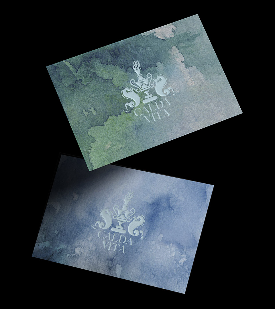 calda vita business cards floating