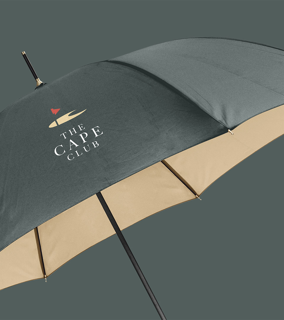 cape club umbrella with new red