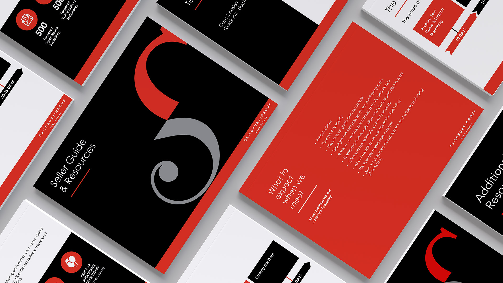 cs luxury powerpoint in red and black