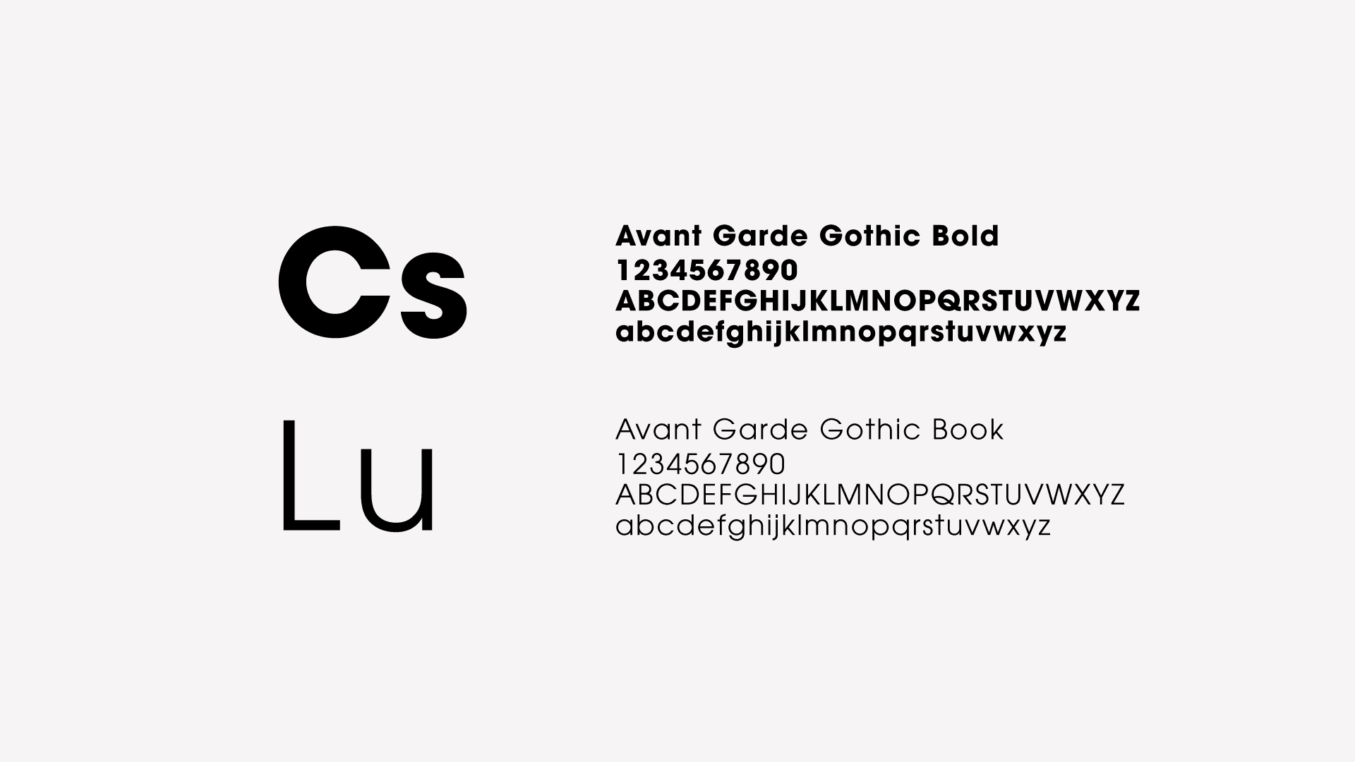 CS Luxury brand fonts