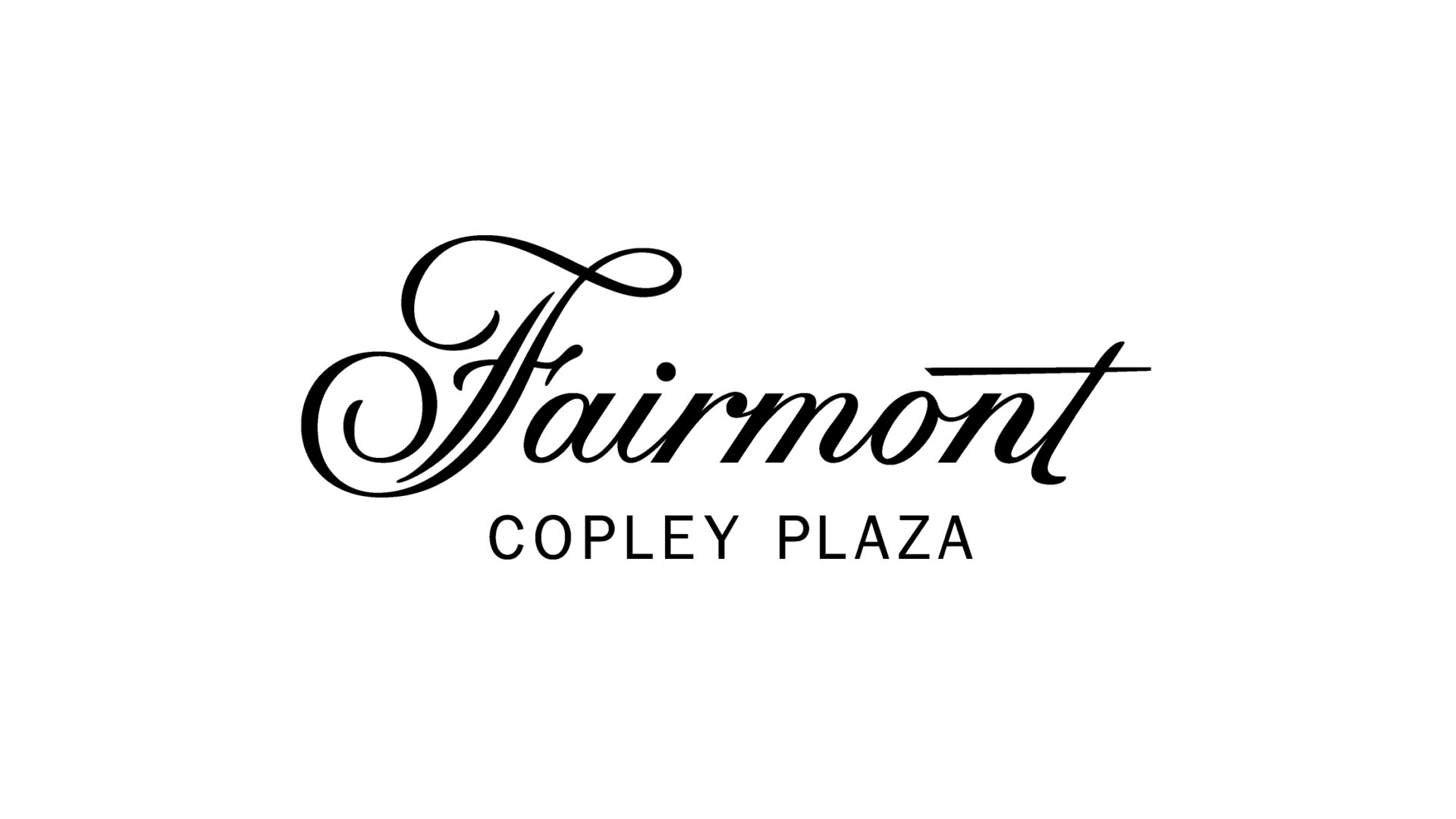 adams design boston client logo fairmont copley plaza logo on white