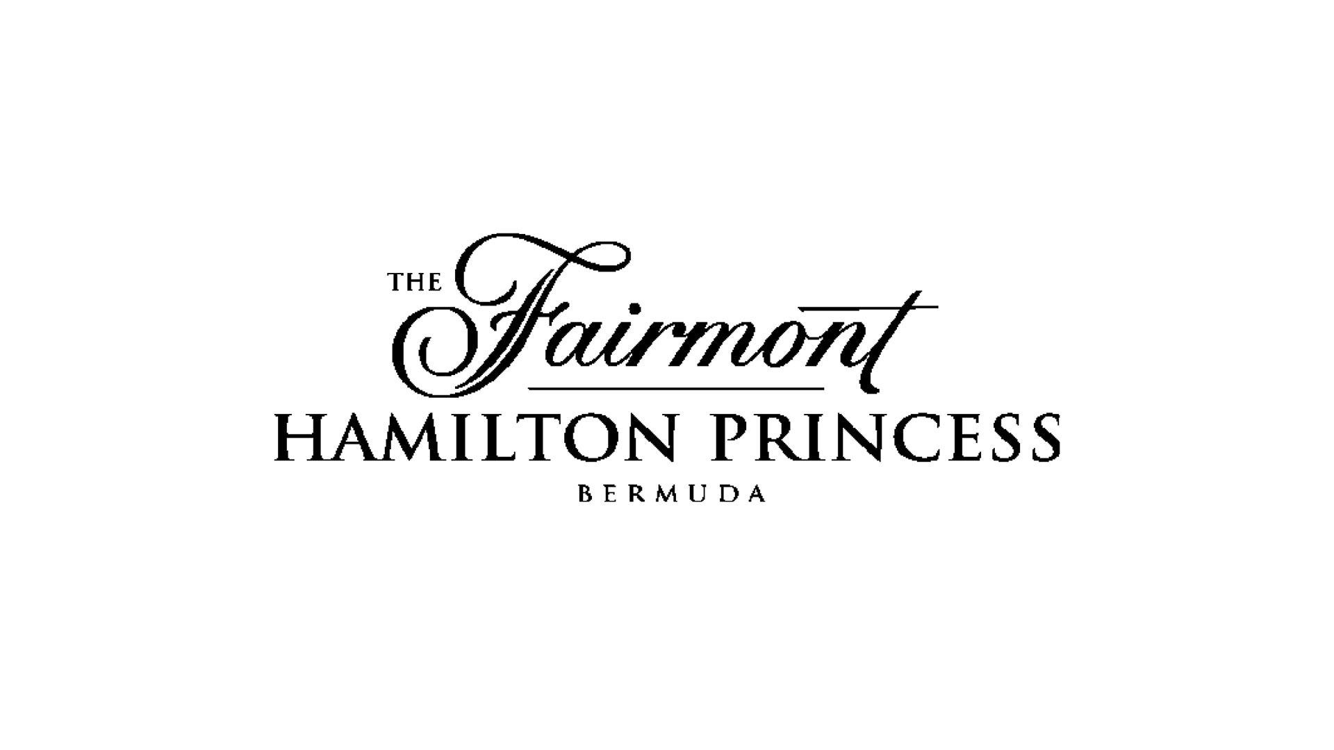adams design boston client logo fairmont hamilton princess bermuda logo on white