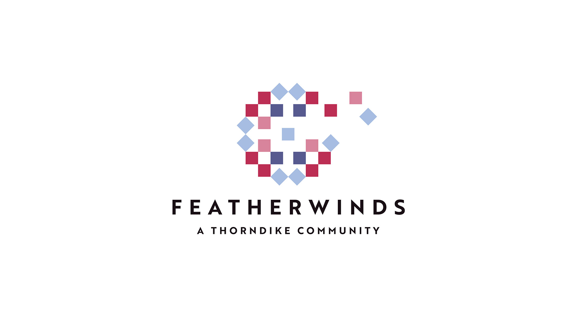 featherwinds boston logo design on white
