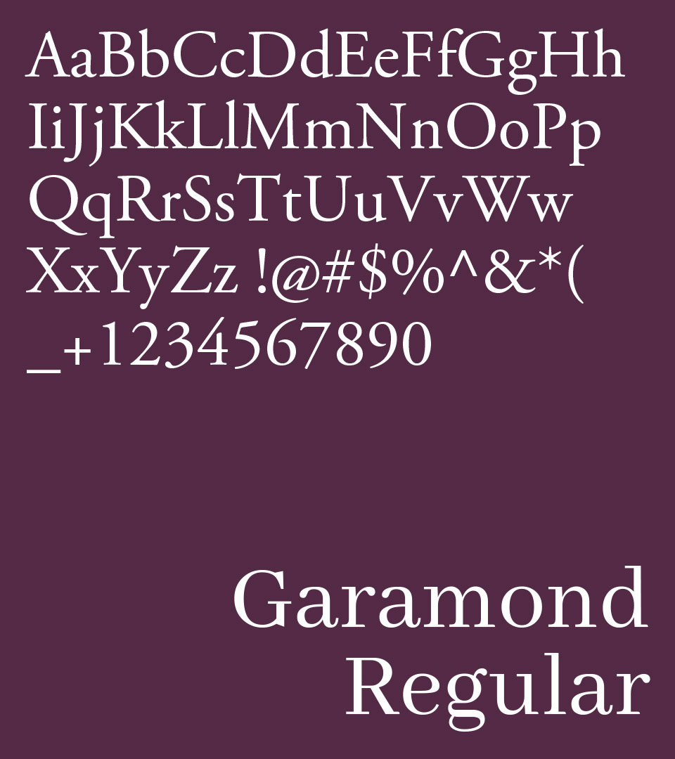 gaila fonts on purple background