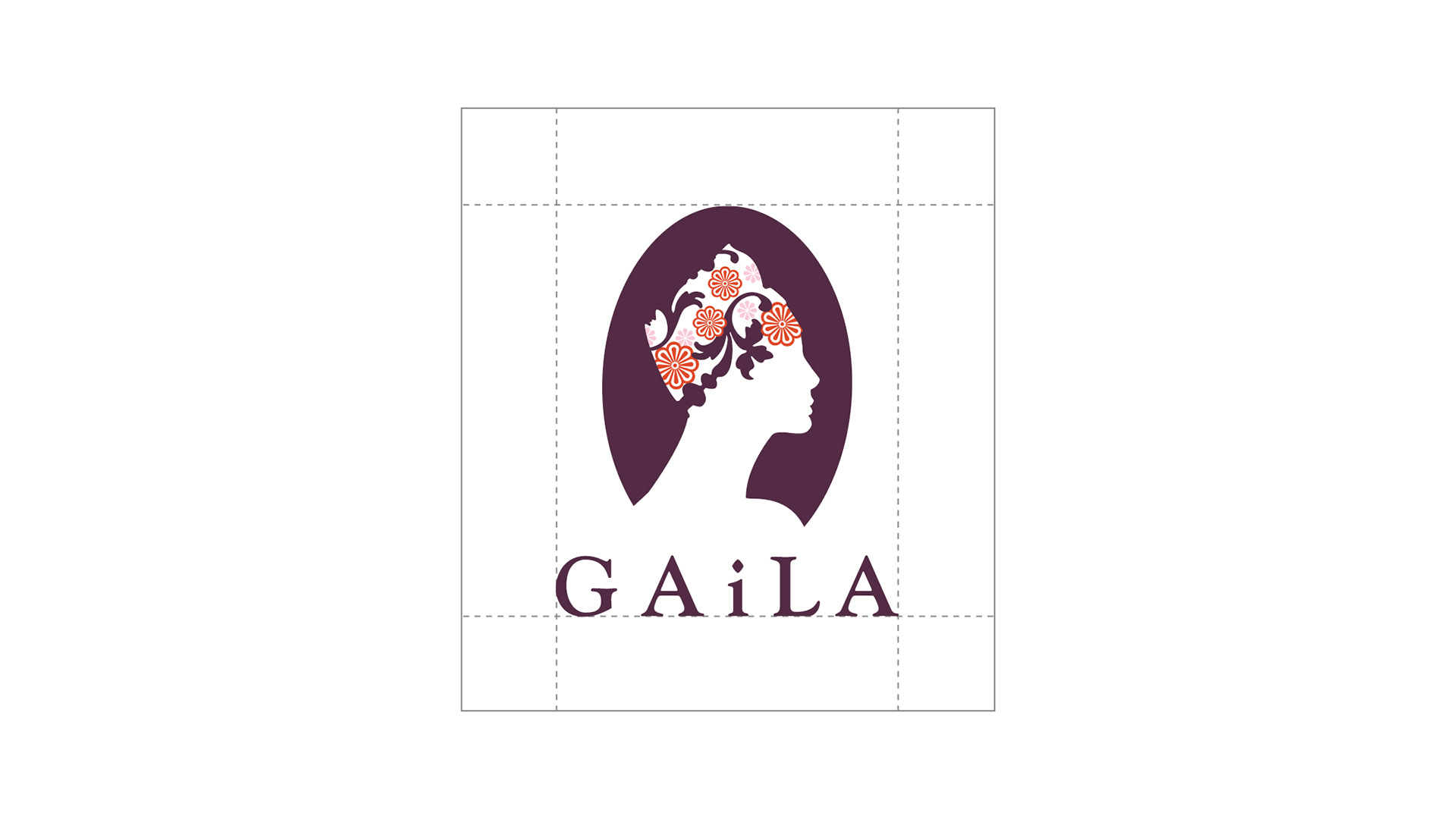 gaila logo with spacing guides