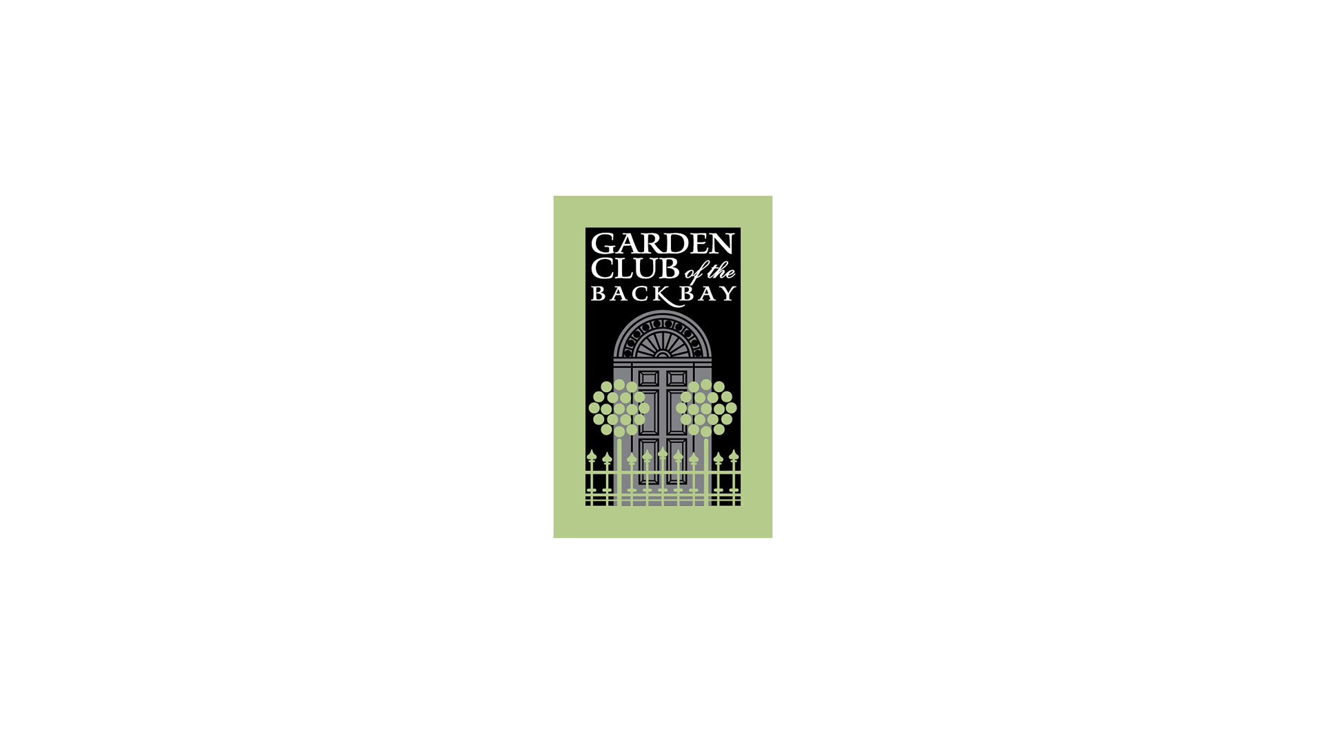 garden club of the back bay on white