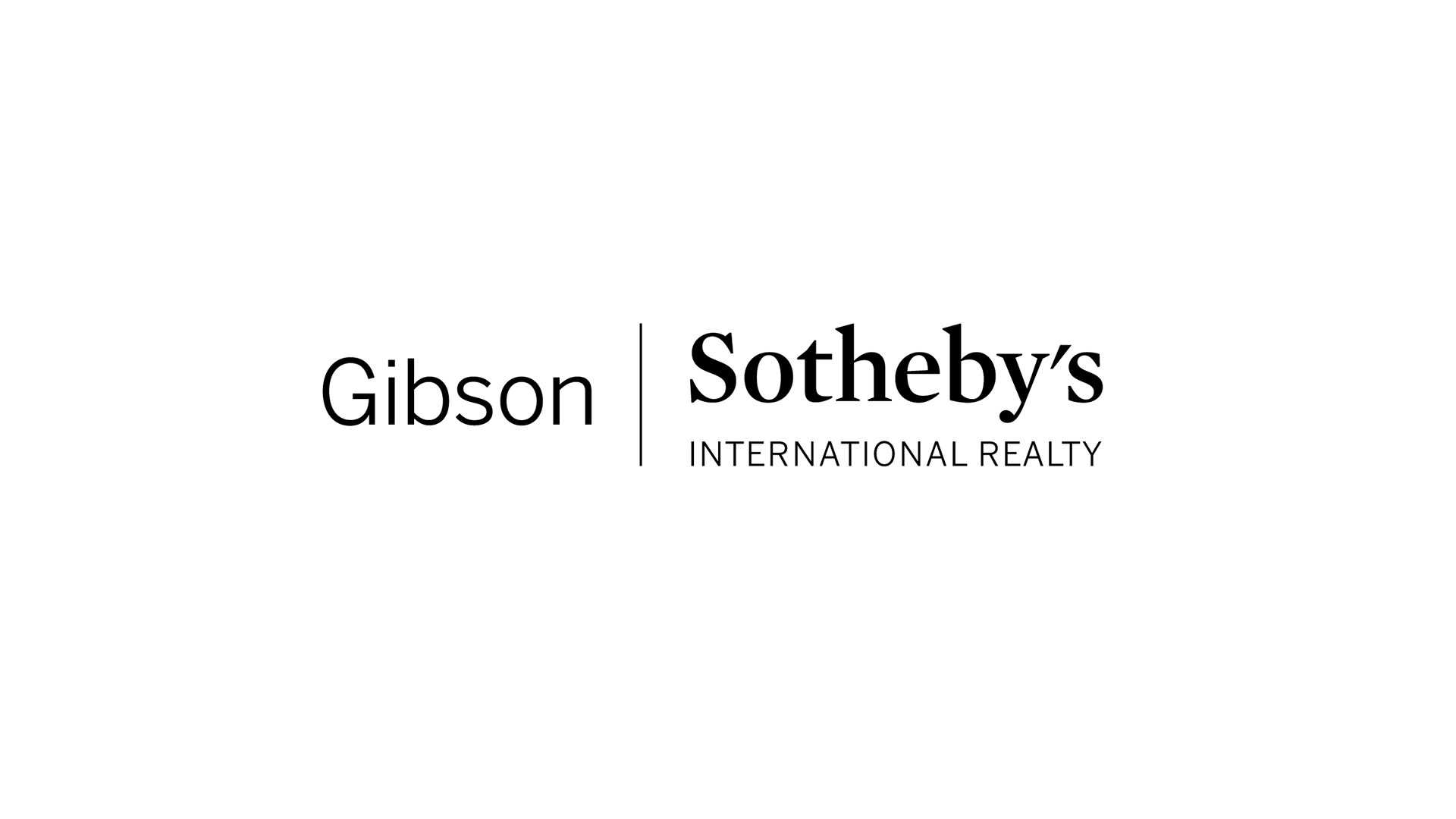 adams design boston client gibson sothebys logo on white