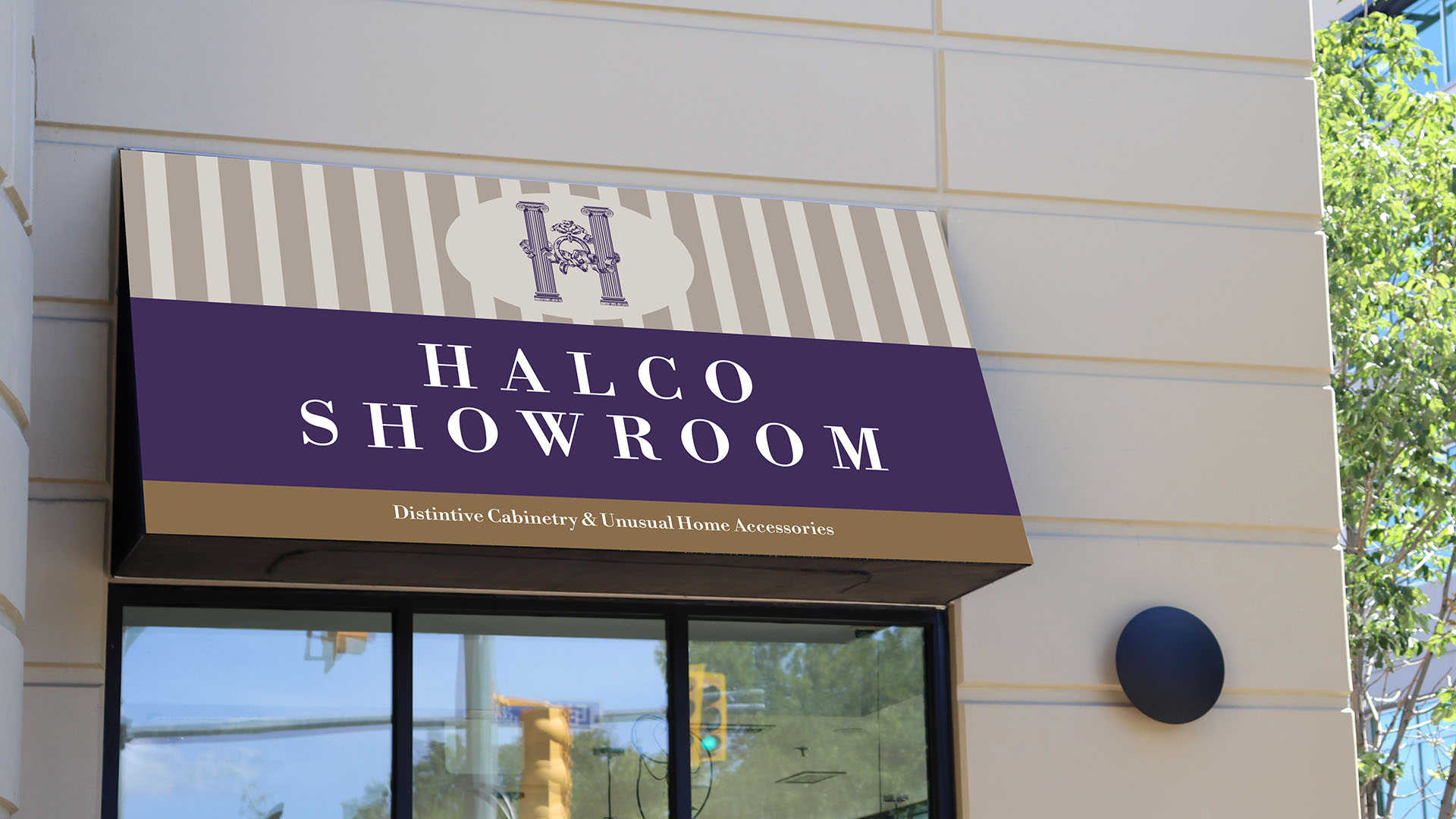 halco showroom storefront signage