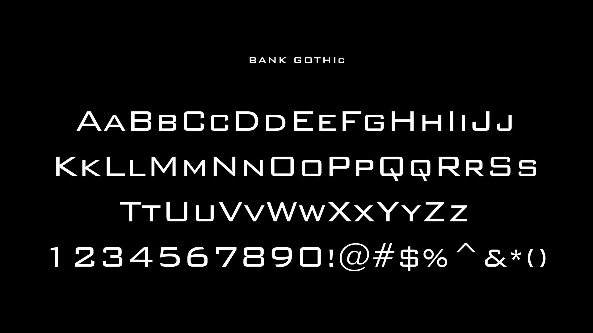 hileman fonts on black