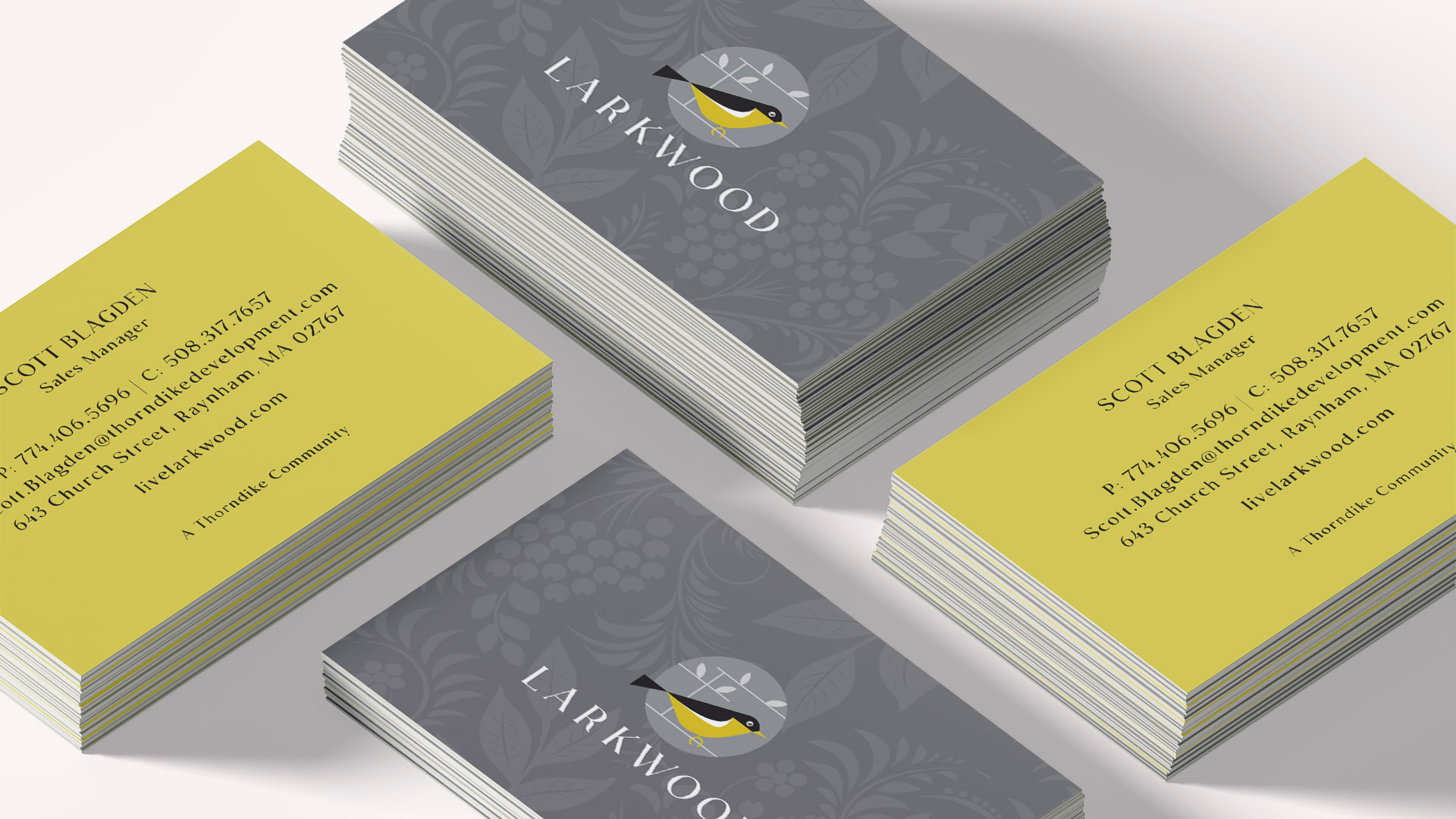 larkwood business cards horizontal