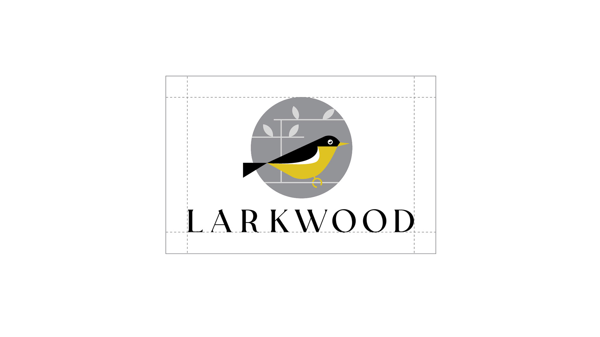 larkwood logo with spacers for sliders