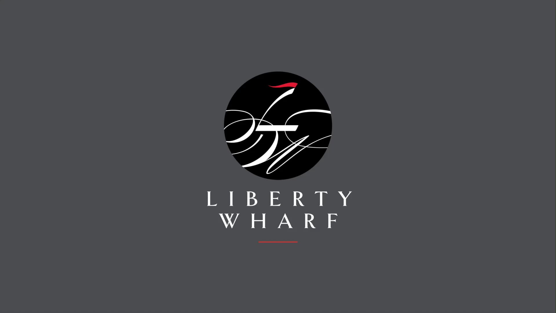 Liberty Wharf logo inspired by modern coastal branding and Boston Harbor.*