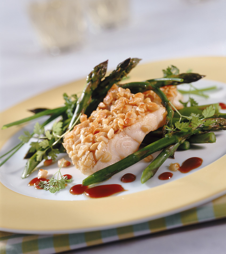liberty wharf salmon on plate with herbs