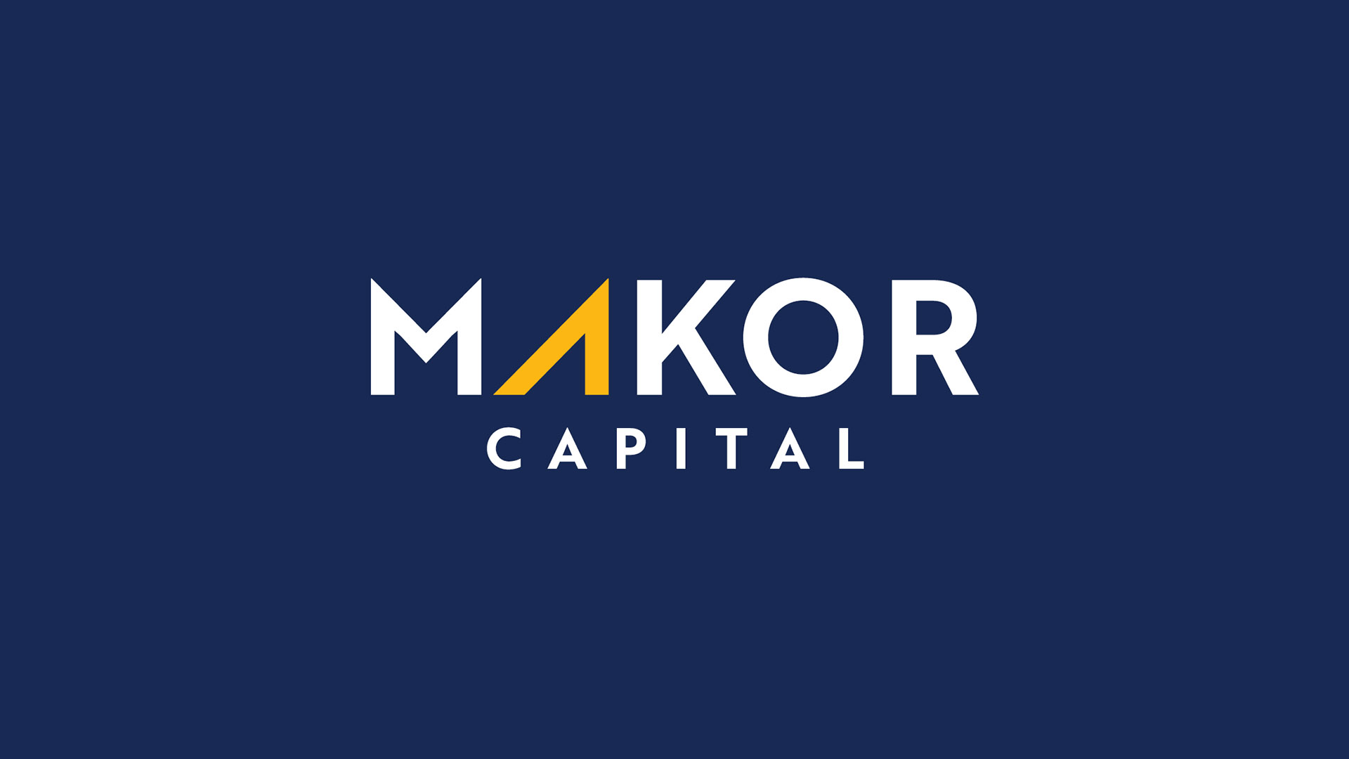 makor capital logo on blue