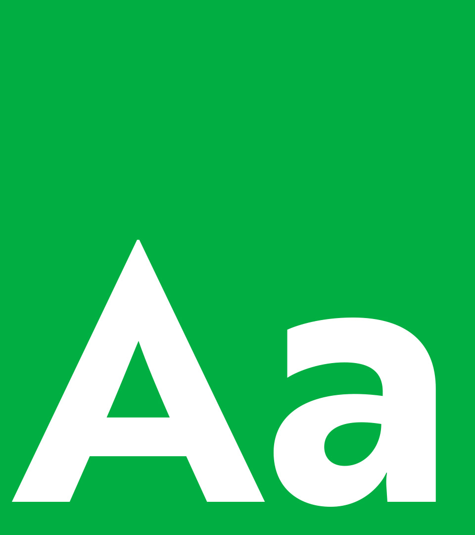 makor management white A font on green