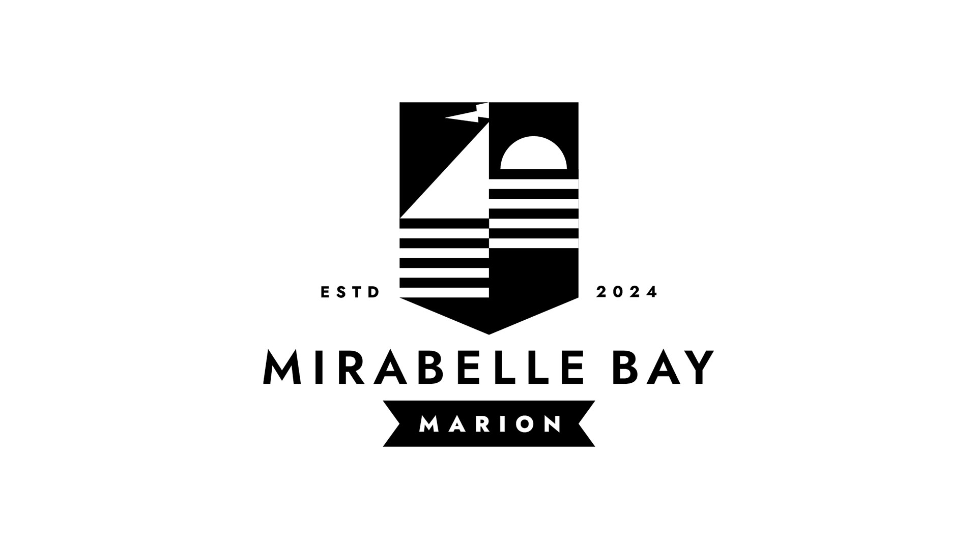 mirabelle bay black logo on white