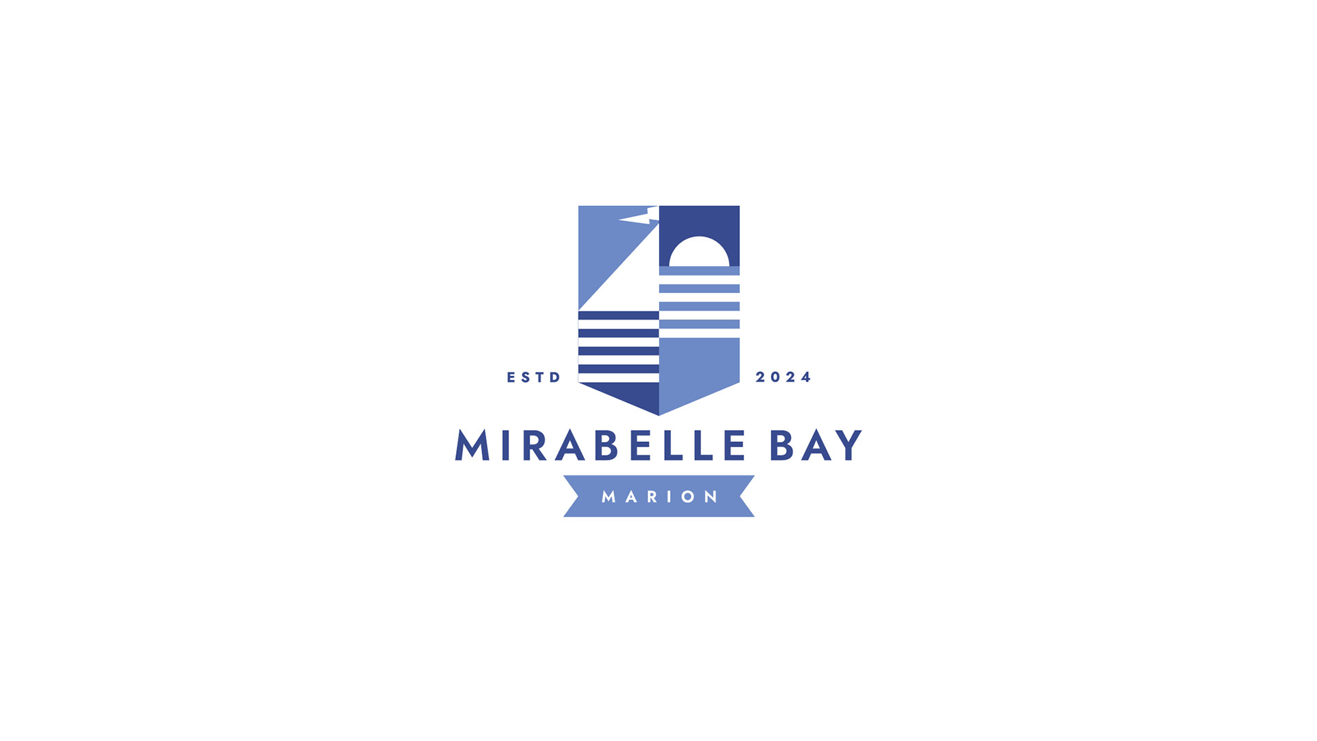 mirabelle bay logo design boston on white